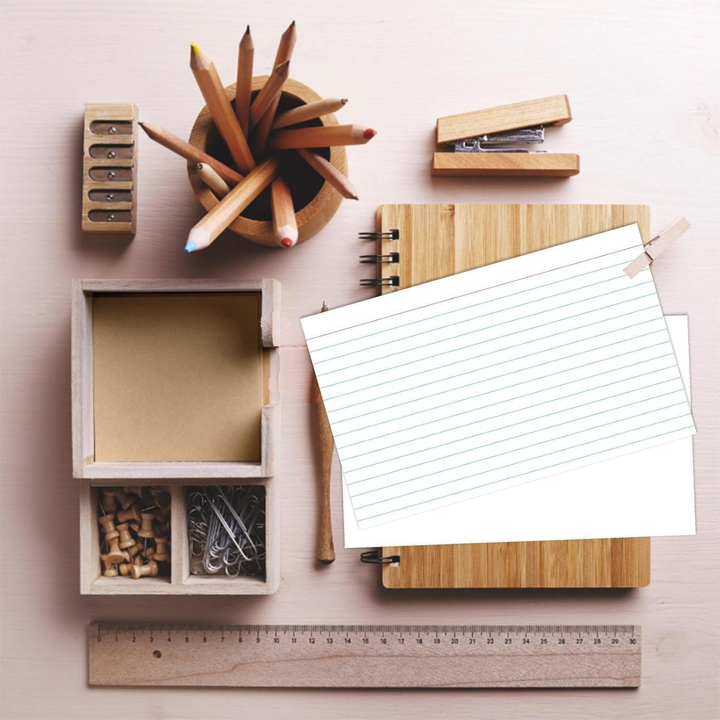 Index Cards 5x8, Ruled Index Cards, Flash Cards for Studying, White Index Cards, File Note Cards, Study Cards, Flash Cards, Study Cards, 100 Pcs Lined Index Flashcards for Office and School Supplies