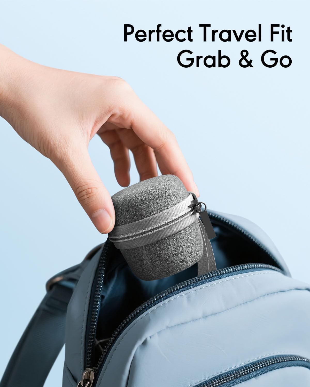 Flowtune Portable Sound Machine with Travel Case, 18 Soothing Sleep Sounds, Memory Function, 6H Timer Gift