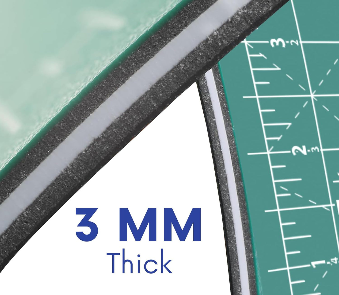 PK00005 Model GBM0812 Series 8.5" x 12" Professional Cutting Mat; Double-Sided Green/Black; Self-Healing; For Graphic Arts, Hobbies, Sewing, Scrapbooking, and other Cutting Projects