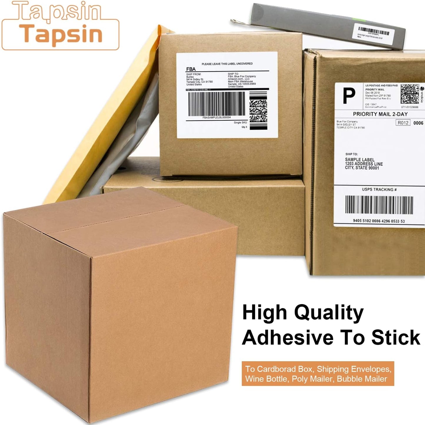 Full Sheet Labels 8.5 X 11, White Matte Sticker Paper, Laser/Inkjet Printing, 4000 Sheets, 4000 Labels, 1 Up Shipping Mailing Address Storage Bin Labels Stickers 8-1/2" x 11"