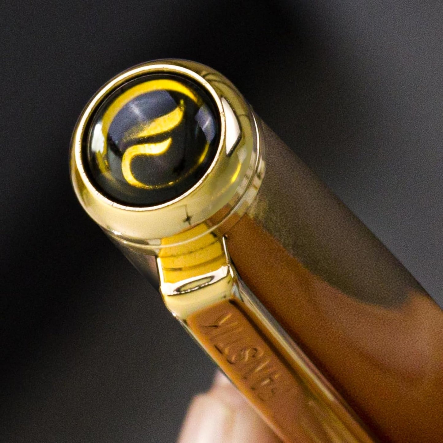 Customized Gold Luxury Rollerball pen (Made In USA) fancy gift set for women, Real 24K Gold Plating, Professional executive pen gift set for men (Lux Custom-Rollerball Gld)