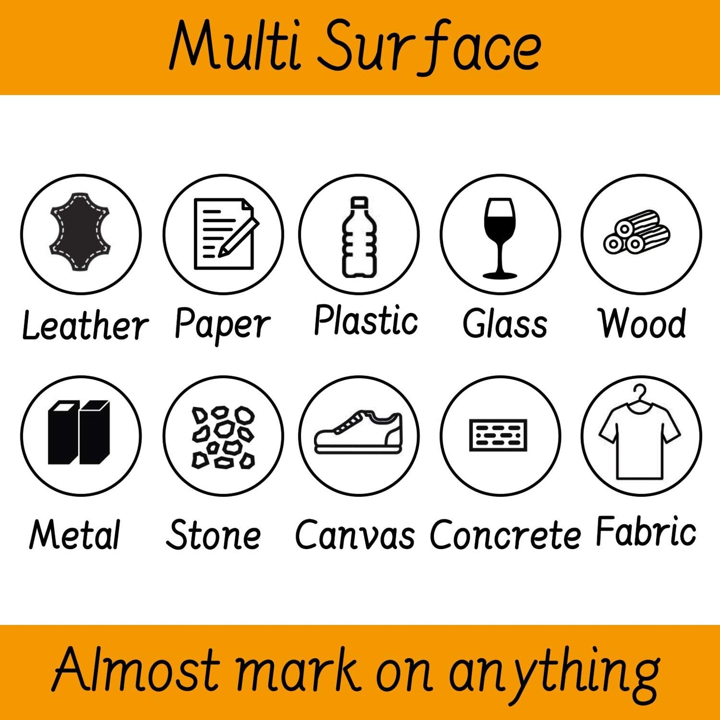 TFIVE Paint Pens Paint Markers Never Fade Quick Dry and Permanent,18 Color Oil-Based Waterproof Marker Pen Set for Rock Painting, Stone, Ceramic, Wood, Fabric, Plastic, Canvas, Glass, Mugs