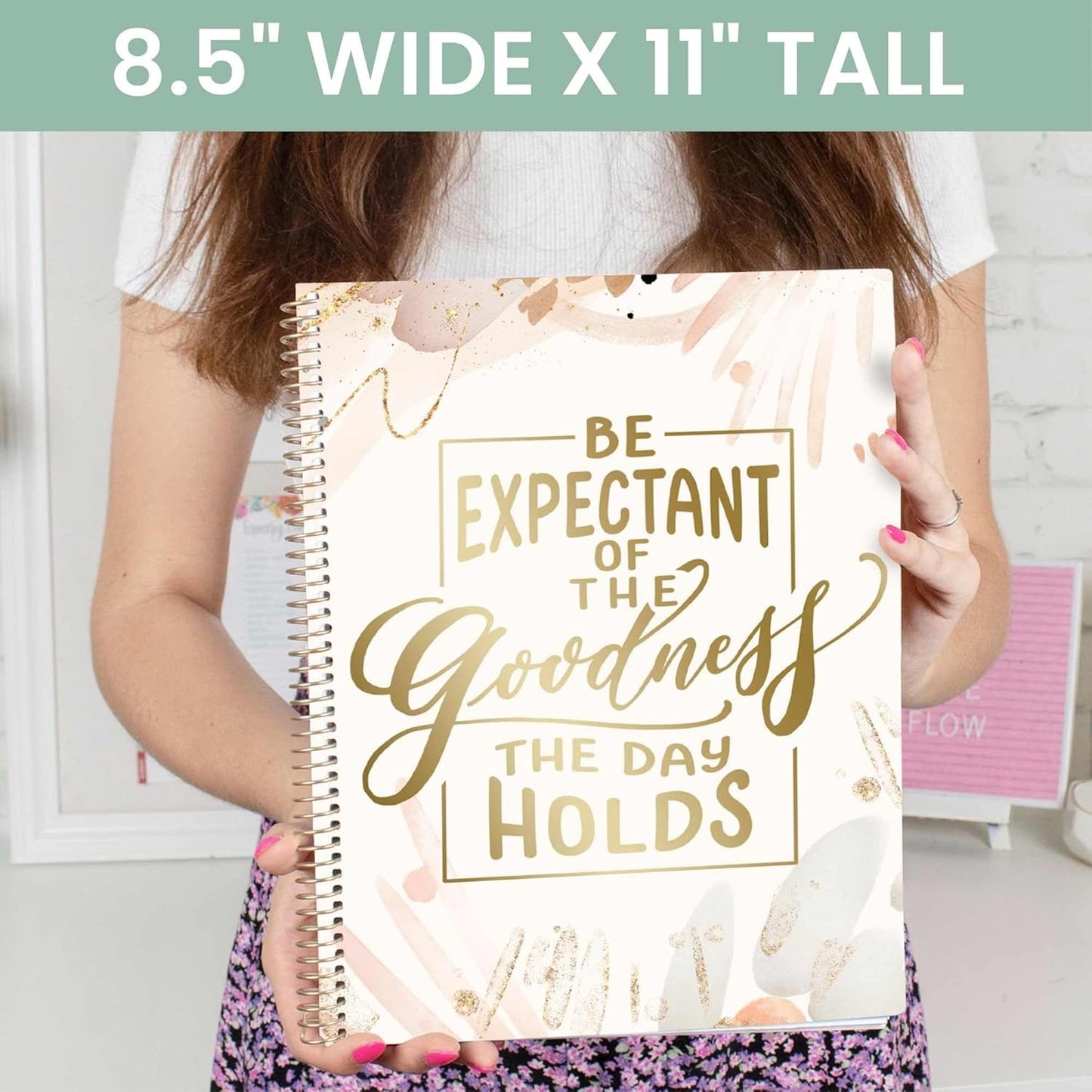 bloom daily planners 2025-2026 (8.5" x 11") Academic Year Day Planner (July 2025 - July 2026) - Weekly & Monthly Dated Agenda Organizer with Stickers & Tabs - Moments of Grace