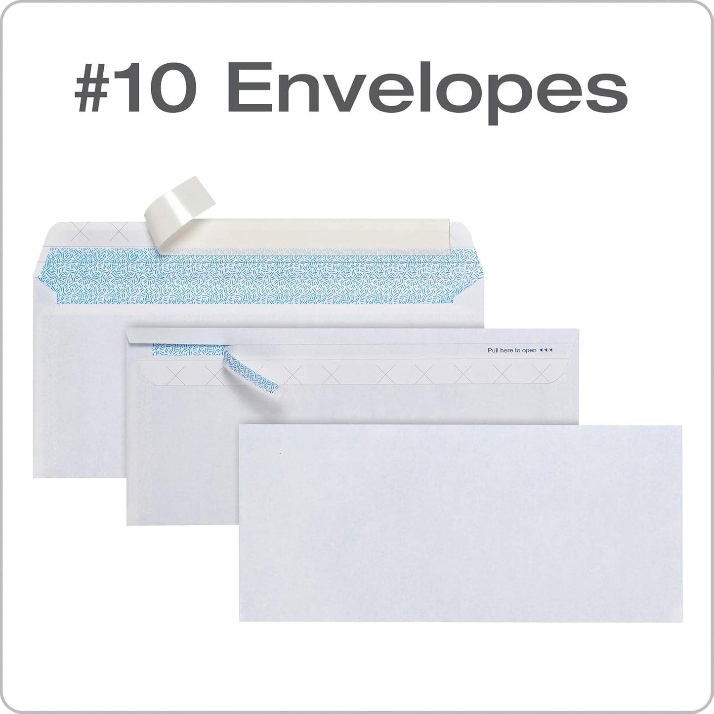 Columbian #10 Security Envelopes, 500/Box, No Window, 4-1/8 x 9-1/2 Inches, Release & Seal Self Seal, SimplySafe Tamper Evident, White (COLO180)