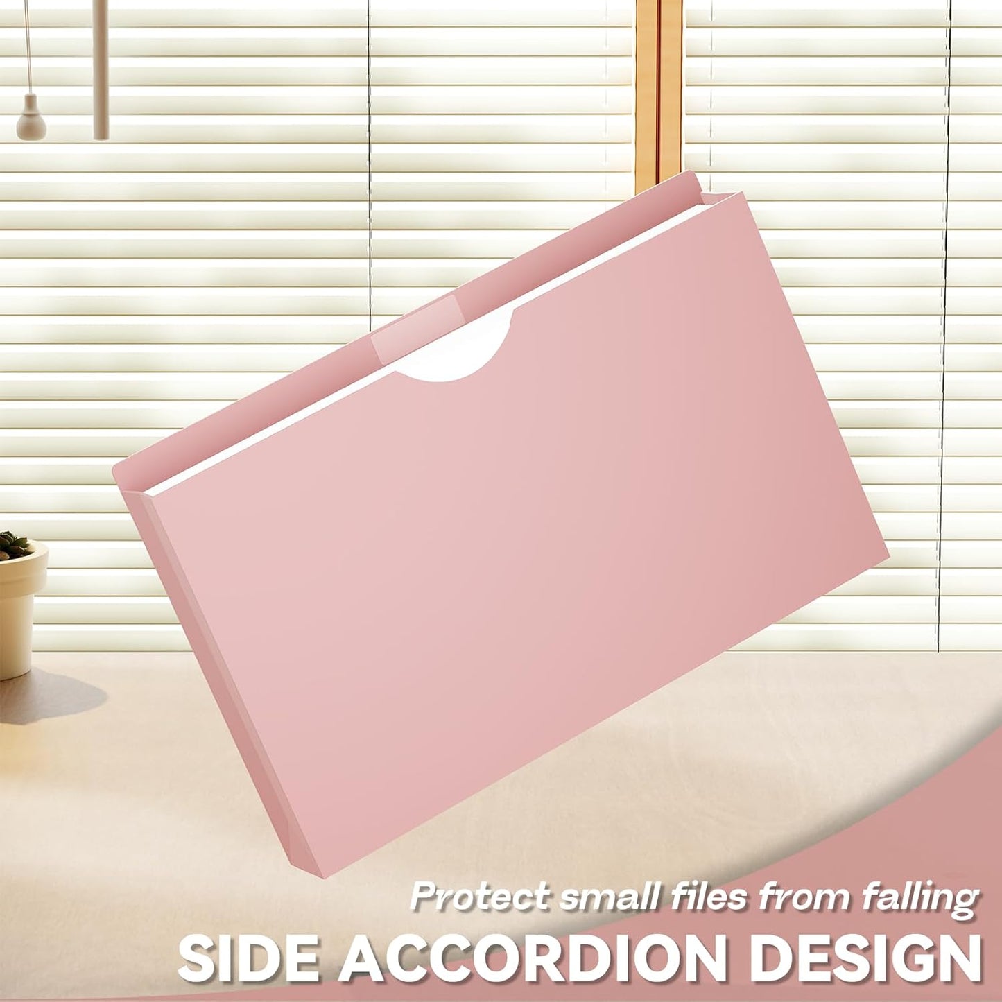 Plastic 2 Inch File Jackets Legal Size,12 Pack Manilla Pocket Folders,Expandable File Jackets for Document,Heavy Duty Expansion Pocket,Straight Cut Tabs,Poly File Jacket,Morandi Color