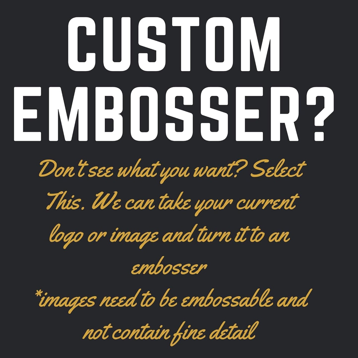 Custom Logo Embosser Seal Stamp Your Own Design Personalized 1 x 5/8"