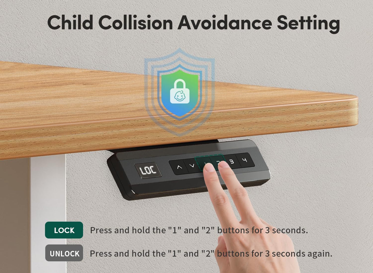 FEZIBO 63 x 28 Inch Deeper Height Adjustable Electric Standing Desk with Double Drawers, Sit Stand Up, Home Office Computer Desk with 4 Height-Adjustable Feets & 2 Hooks, White Frame/Light Rustic Top