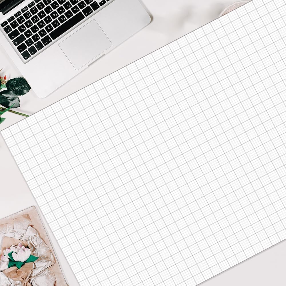 (2-Pack) Graph Paper Pad - 36" x 24" Large Graph Paper, 60 Sheets/120 Pages, 4"x4" Ruled Grid Paper for Engineer Architect Designer Mathematician Draftsmen Sketch House Commercial