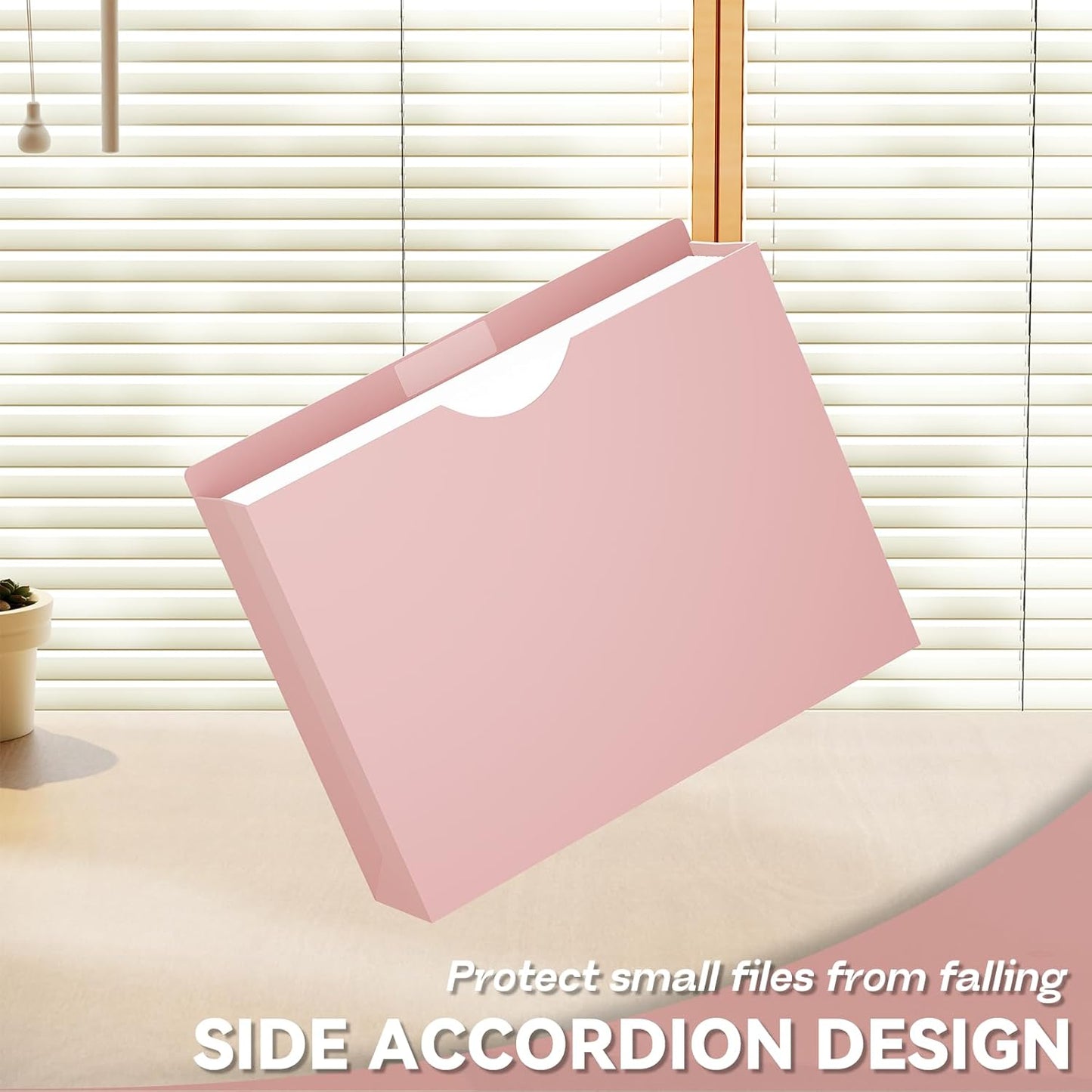 Plastic 3 Inch File Jackets Letter Size,12 Pack Manilla Pocket Folders,Expandable File Jackets for Document,Heavy Duty Expansion Pocket,Straight Cut Tabs,Poly File Jacket,Morandi Color