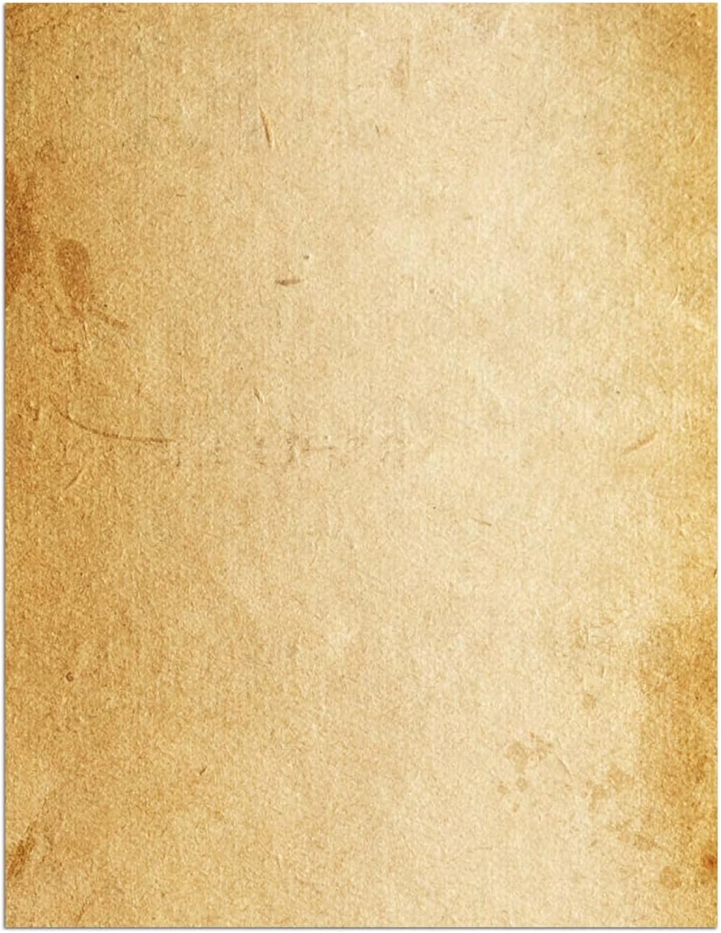 Loose Leaf Paper, Stationery Writing Paper, Vintage Antique Letterhead Paper 8.5" x 11",200 Sheets, A4 Unpunched Refills Paper for Ring Binder/Discbound, Decorative Printer Paper