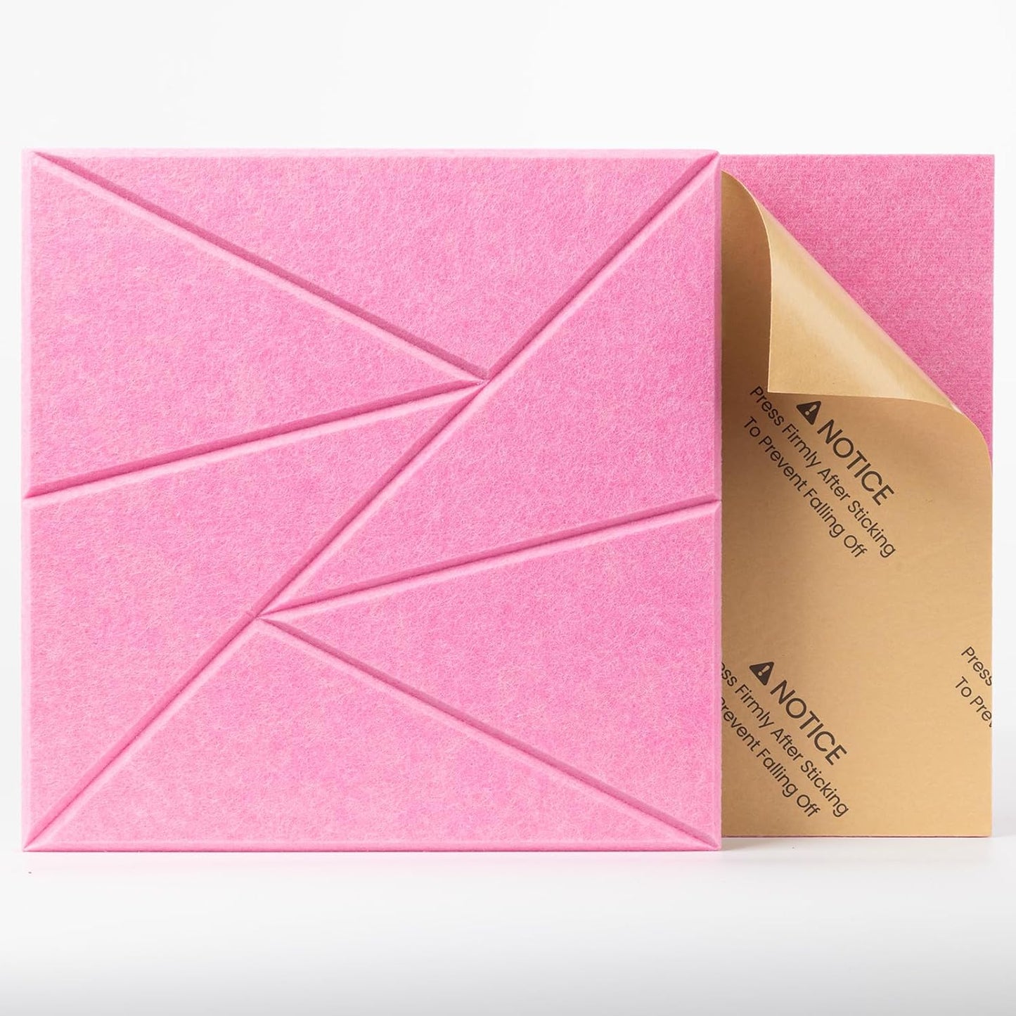 12 pack Acoustic Panels With Self-Adhesive, 12"X 12"X 0.4"Sound Proof Foam Panels, Sound Panels High Density, Soundproof Wall Panels for Home Studio Office Pink