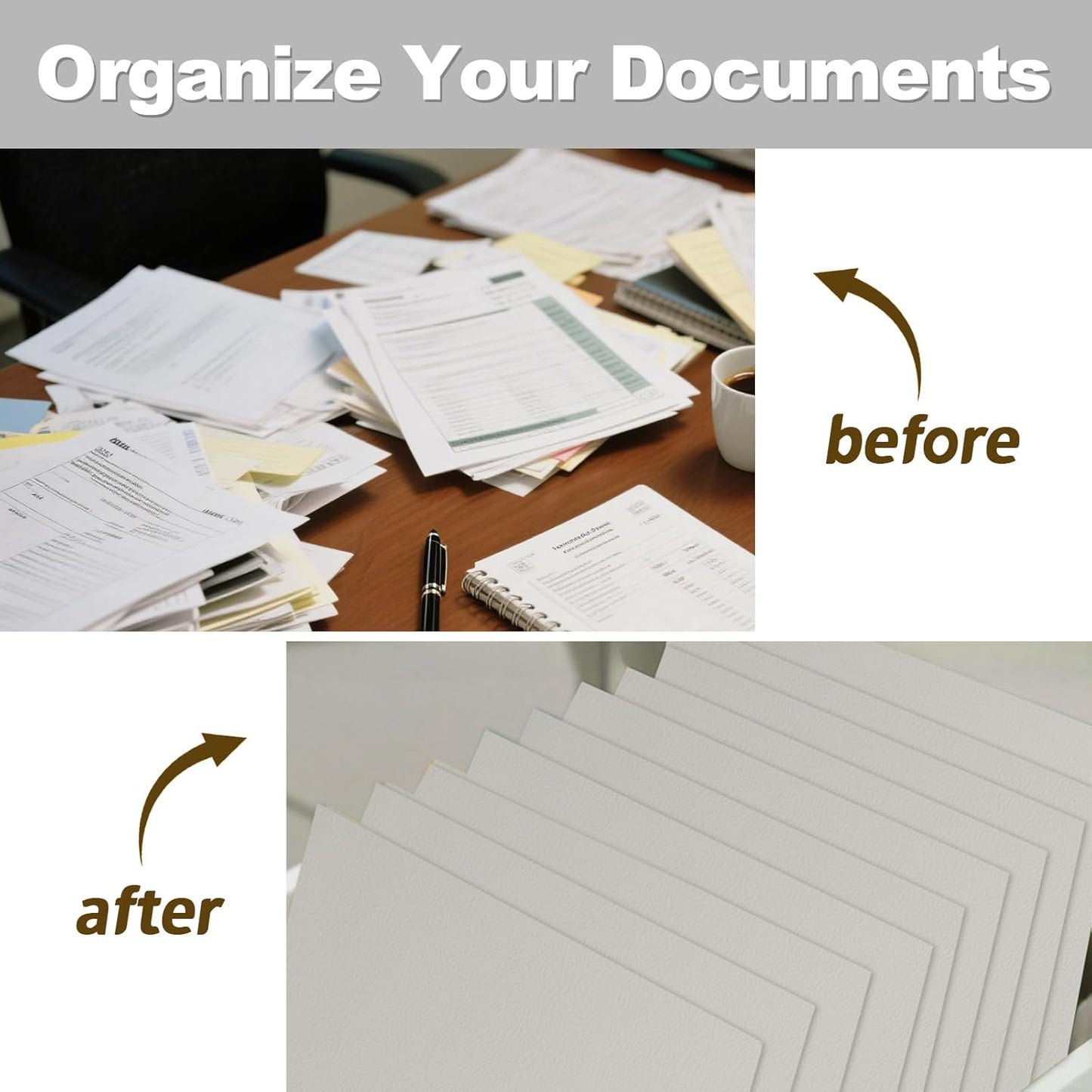 Folders with Pockets, LAYZZ 30 Pack Paper Pocket Folders, 2 Pocket Folders Fits Letter Size Paper, for School Office and Home (Grey)