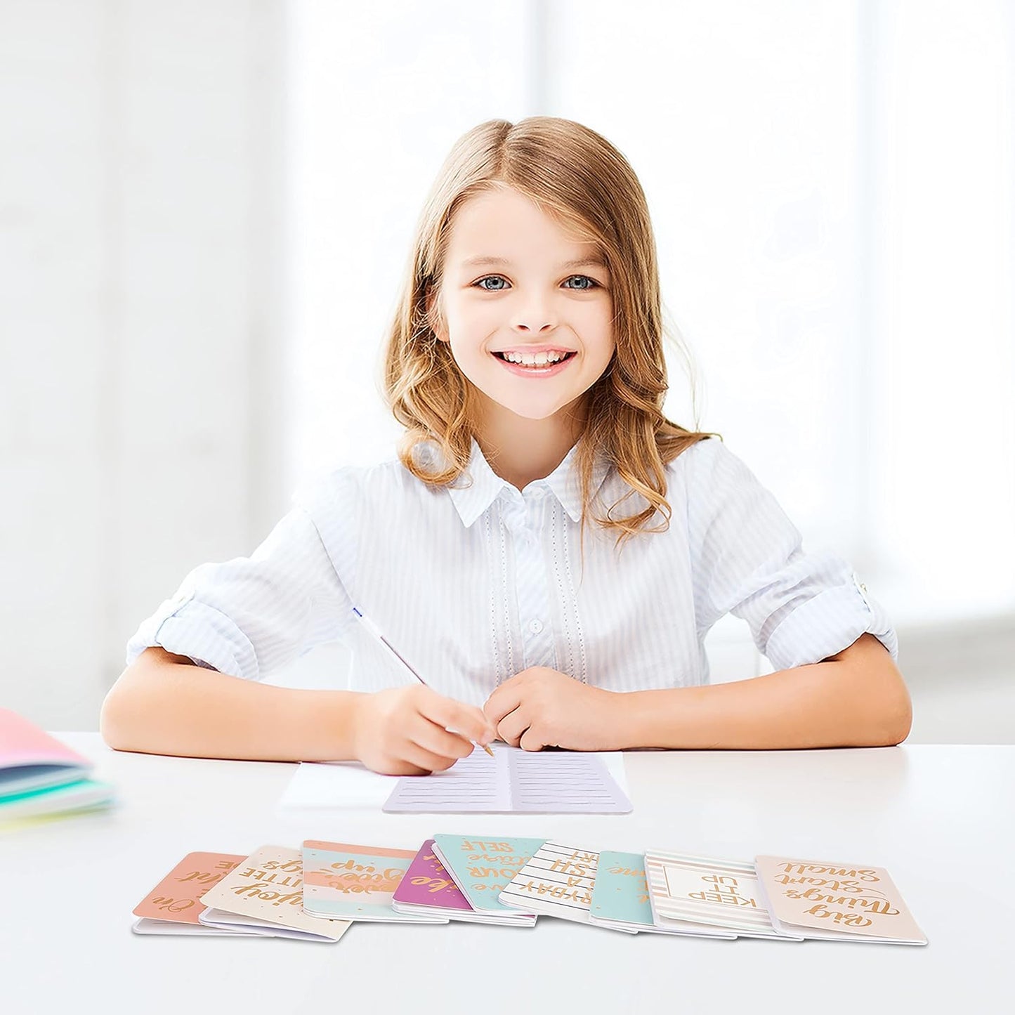 Cinrobiye 24 Pcs Mini Colorful Notebooks, Funny Motivational Journals Notepads Inspirational Notepads Small Pocket Notebook for Kids Teacher School Office Gift Bulk Prizes Travel Supplies (Gold)