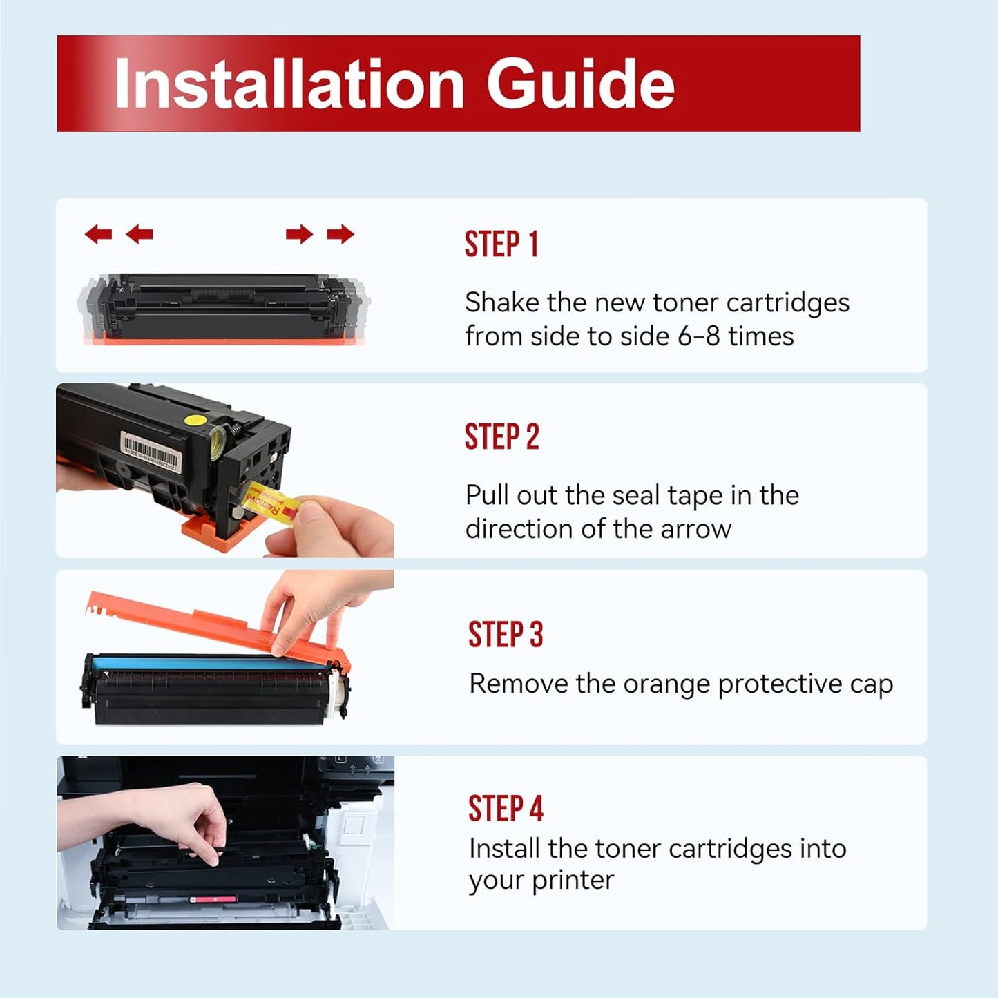 InkNI 067 067H Toner Cartridge Set Replacement for Canon 067 Toner Cartridge Set for Canon ImageCLASS MF656Cdw MF654Cdw LBP632Cdw LBP633Cdw MF653Cdw Printer Ink High Yield (Black Cyan Magenta Yellow)