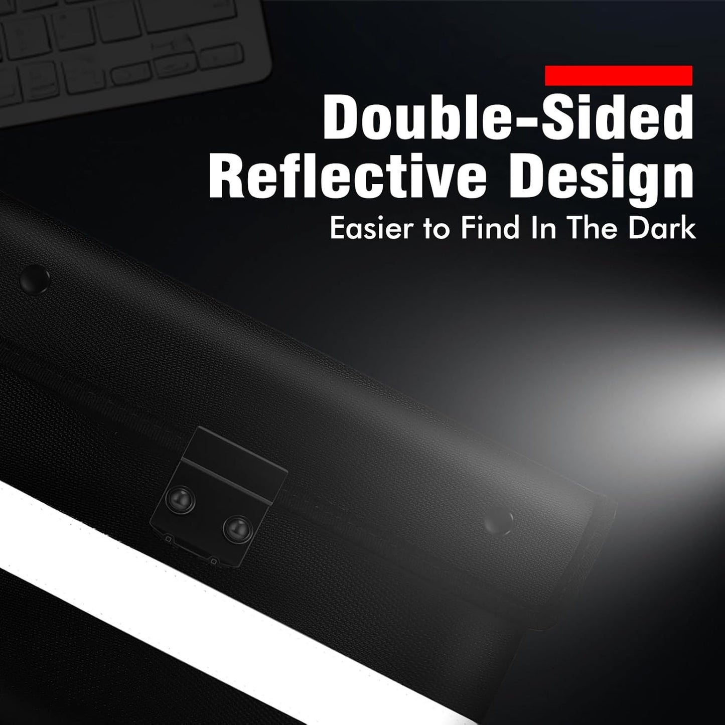 Vailoin Upgraded Lockable Fire Proof Money Bag for Cash,Locking Fireproof Envelope with Water Resistant Zipper,Fire water Proof Small Pouch with Lock,for Documents,Passport (11"x7.7",Black)