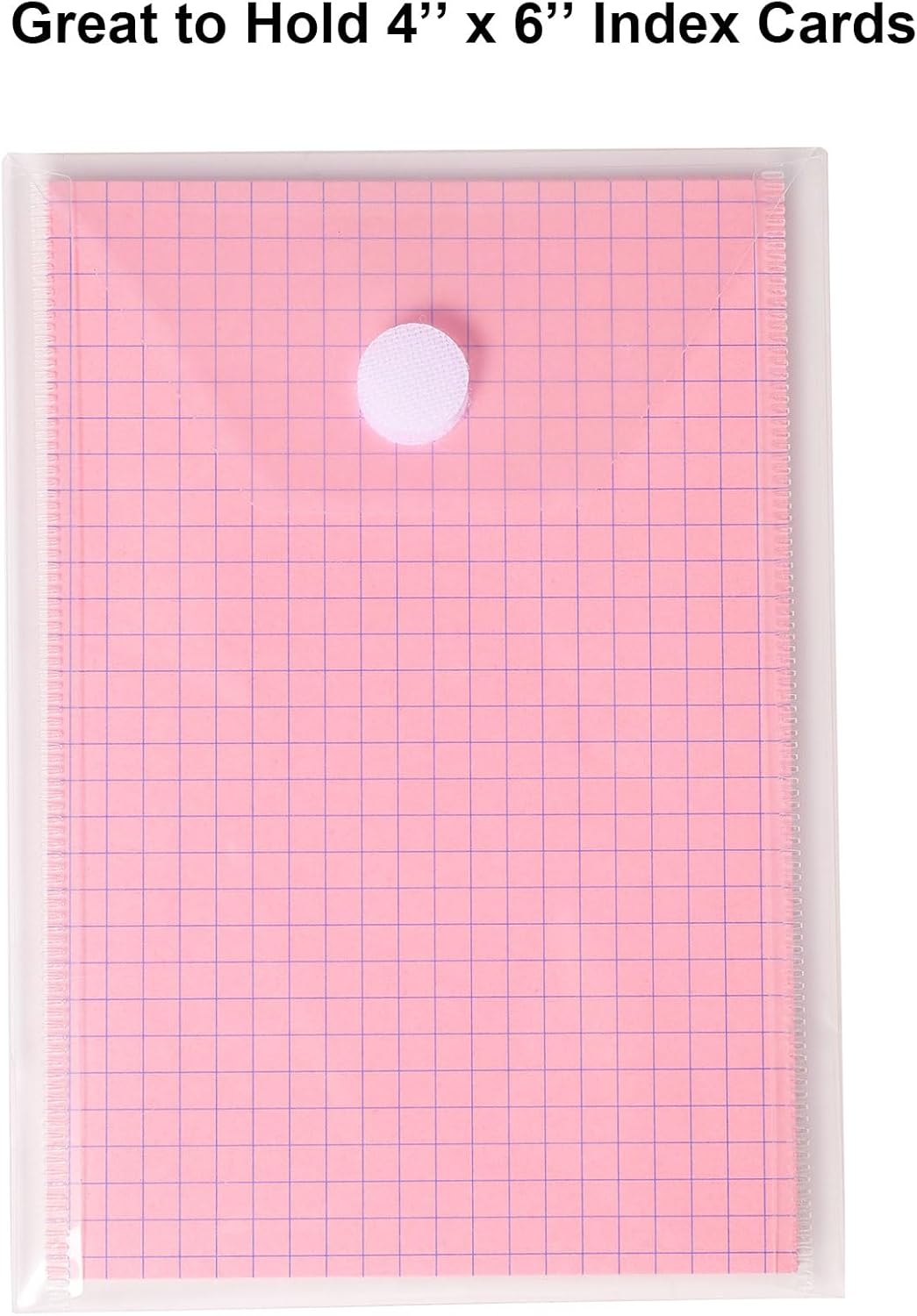 6''x4'' Vertical Plastic Envelopes Hook Loop Closure Coupon Receipt Storage Holder 20 Pack