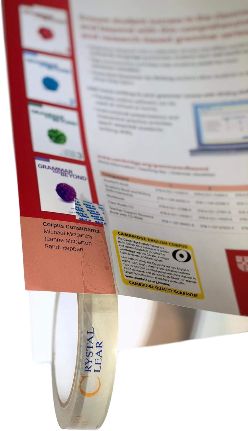 GGR Supplies T.R.U. LP-20CC Book Repair Crystal Clear Label Protection Tape: 1.5 in. x 72 yds. (Pack of 48)