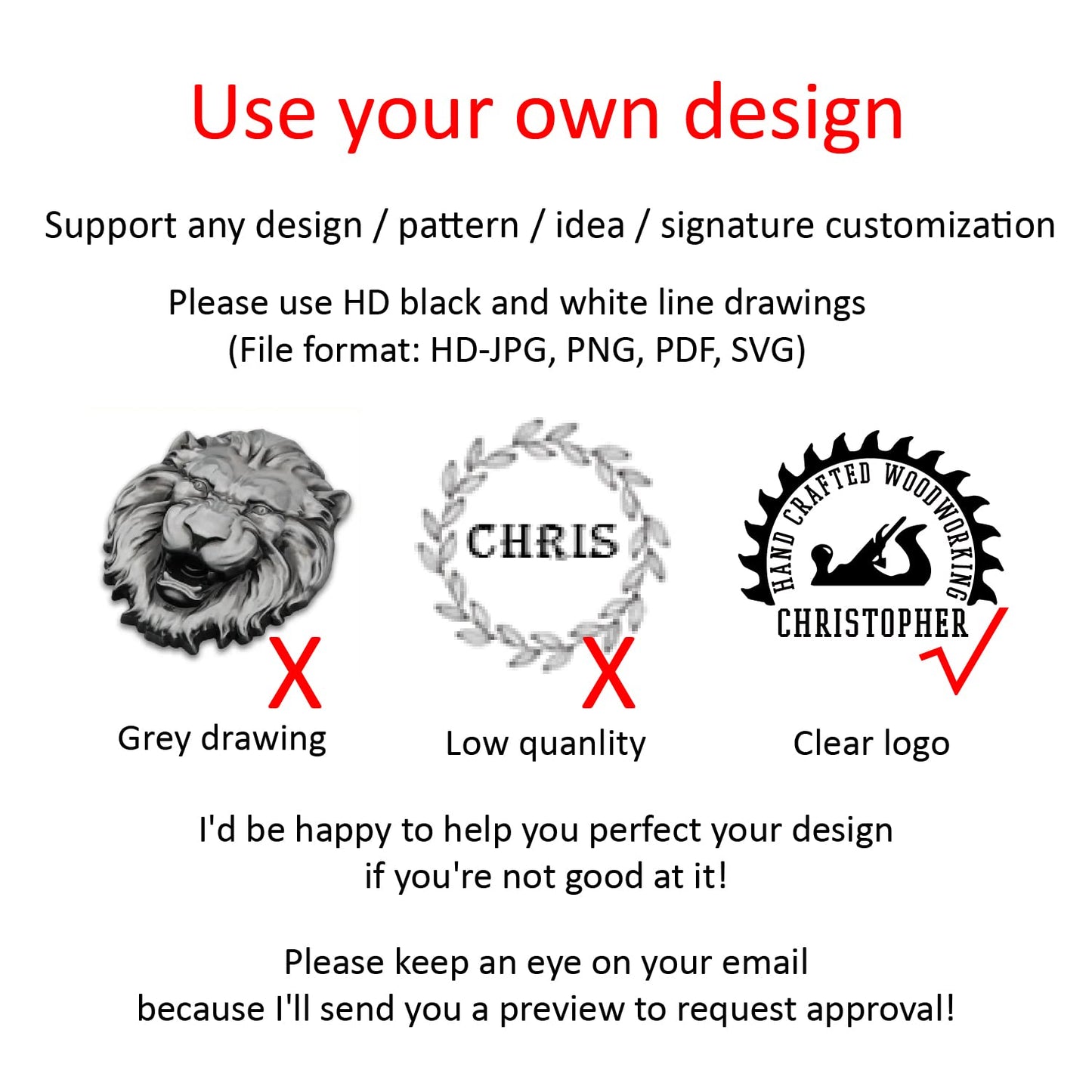 STAMTECH Custom Wax Seal Stamp - Personalized Wax Seal Stamp with Gift Box Custom Wax Stamp Create Your Own Seals Great for Crafting Envelopes Gift Wrap Wedding Party Invitation (Custom Stamp&Handle)