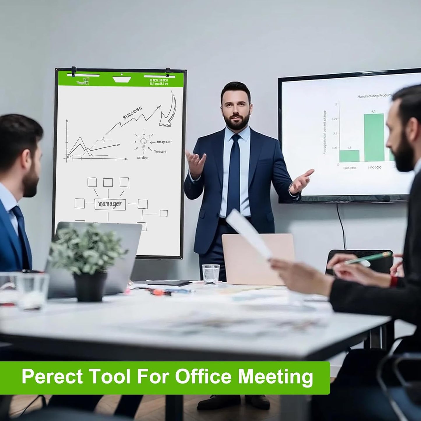 Sticky Easel Pad 15 in x 18 in, 35 Sheets/Pad, 4 Pads/Pack, 140 Sheets, Large White Sticky Easel Paper for Office and Classrooms, Flip Chart Paper for Teachers,Super Sticking Power & Bleed-Resistant