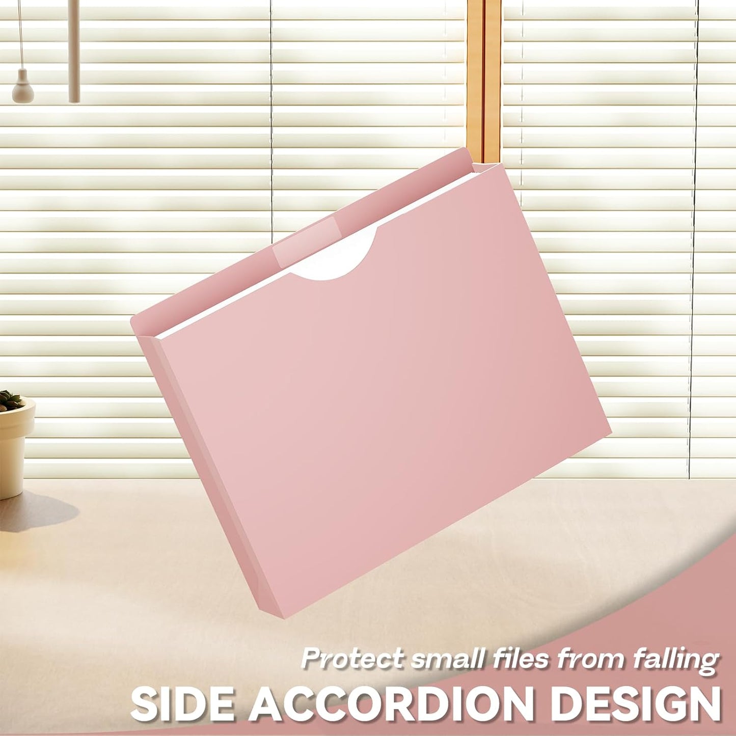 Plastic File Jackets Letter Size,Upgrade Color,12 Pack Manilla Pocket Folders,2 Inch Expanding File Folde for Documents,Heavy Duty Expansion Pocket Files with Straight Cut Tabs,Morandi Color