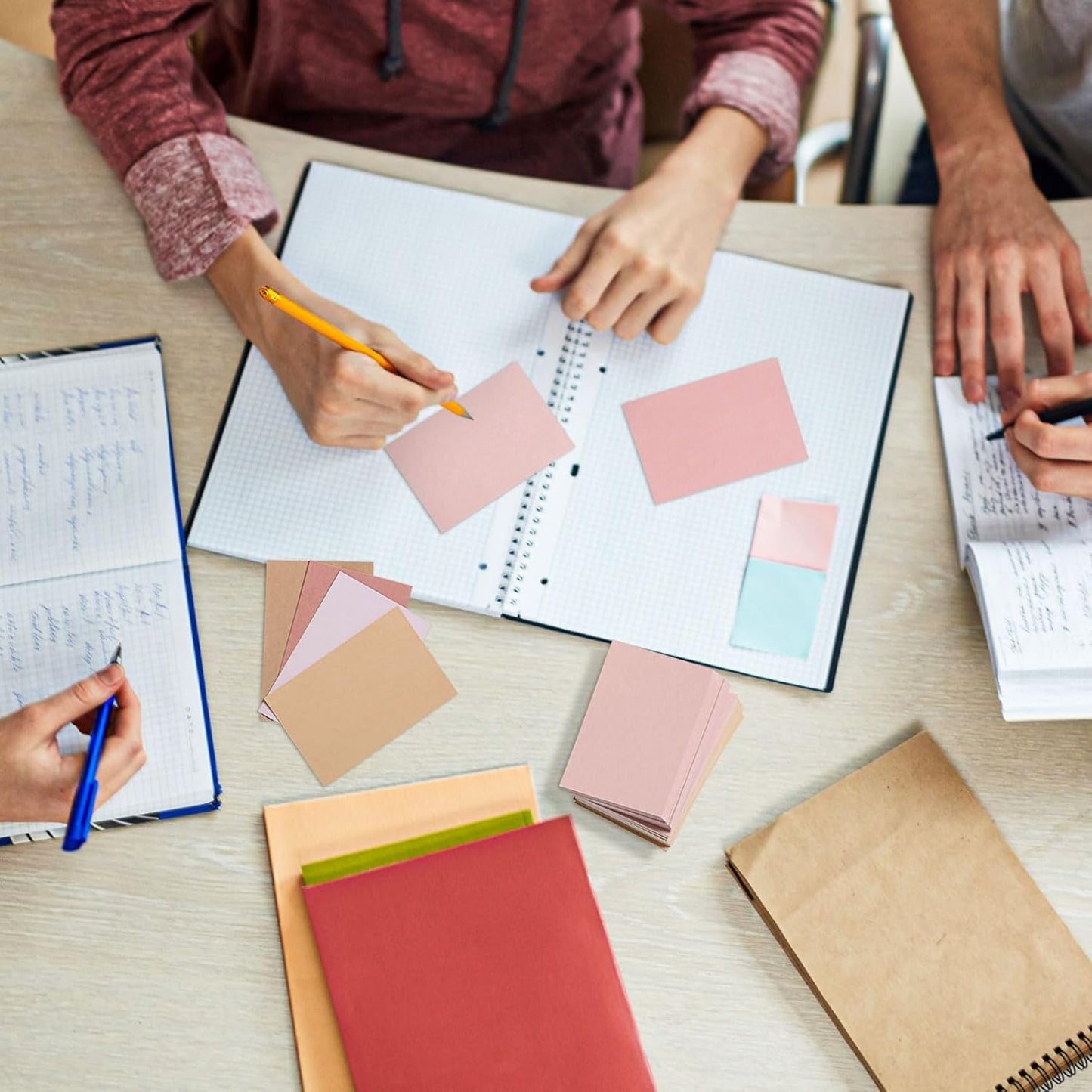 Fainne 300 Pcs Blank Index Cards 180 Gsm Thick Card Stock Assorted Color Neon Blank Flash Cards Colorful Study Notecards for Organizing(2 x 3 Inch,Yellow Series)