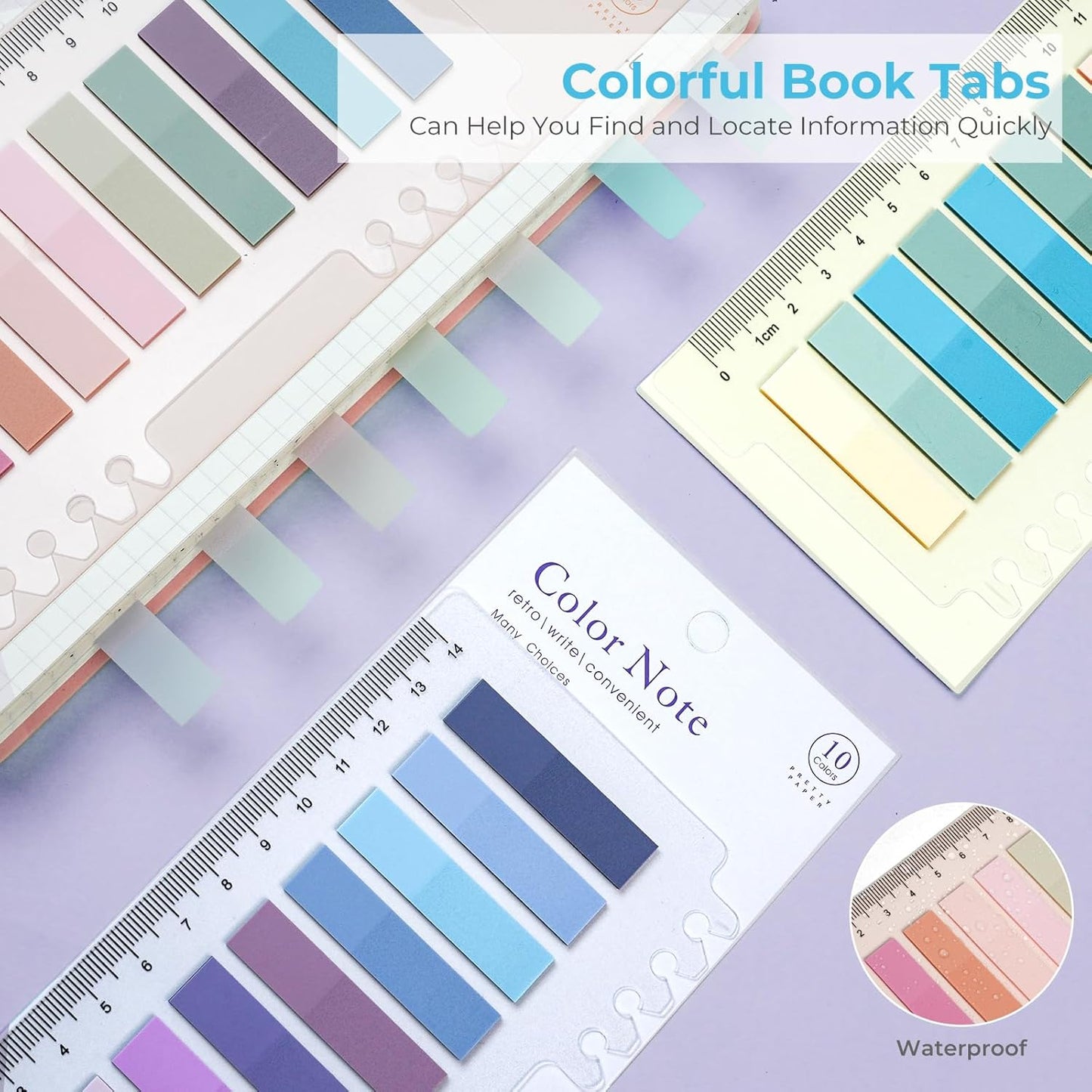 Nicpro 62 PCS Book Annotation Kit with Case, Aesthetic Highlighters and Pens Set, Quick Dry Markers with 1200PCS Transparent Sticky Notes and Index Tabs for Bible Study Office School Annotating Books