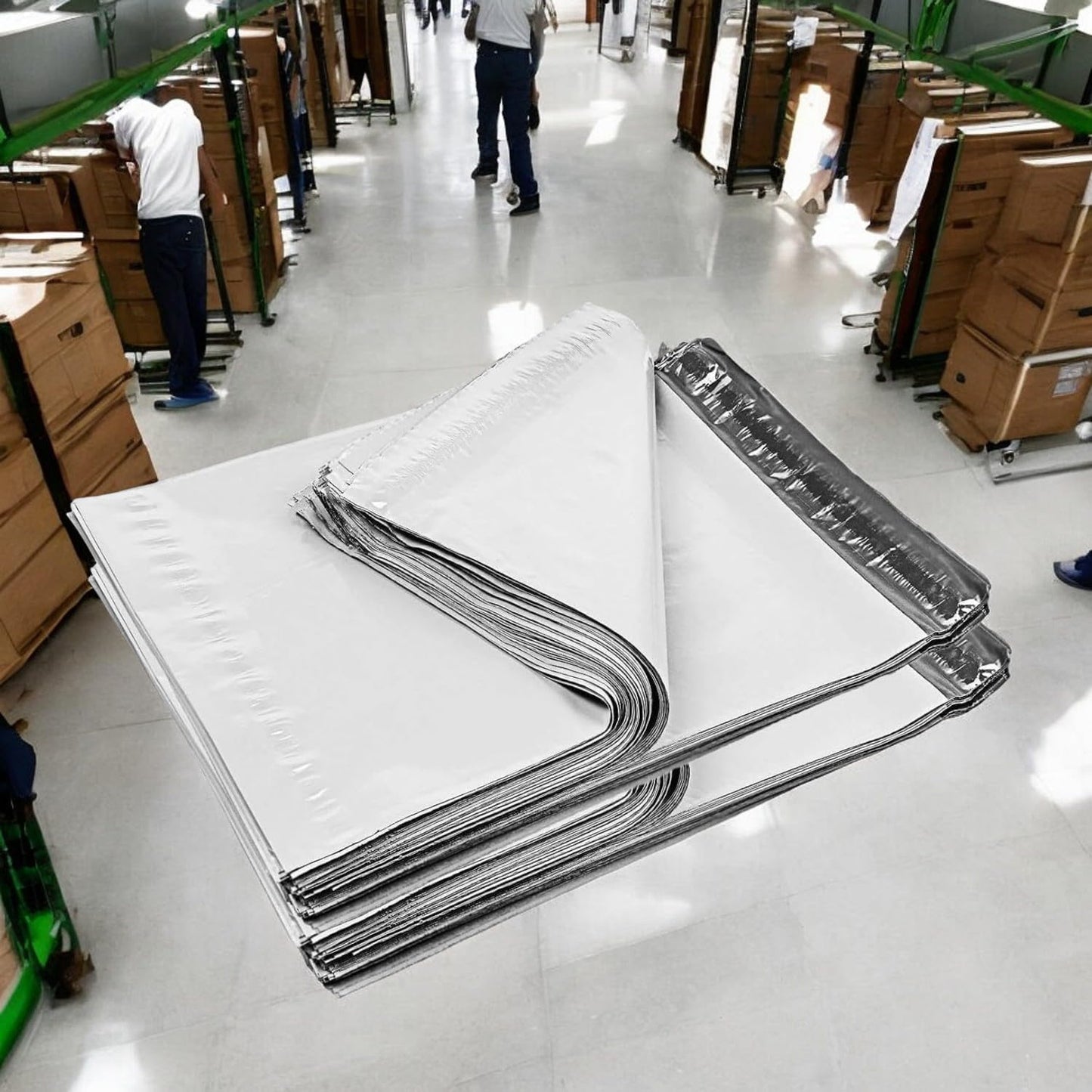 iMBAPrice 1000 10x13 White Poly MAILERS ENVELOPES Bags 10x13 (Total 1000 Bags)