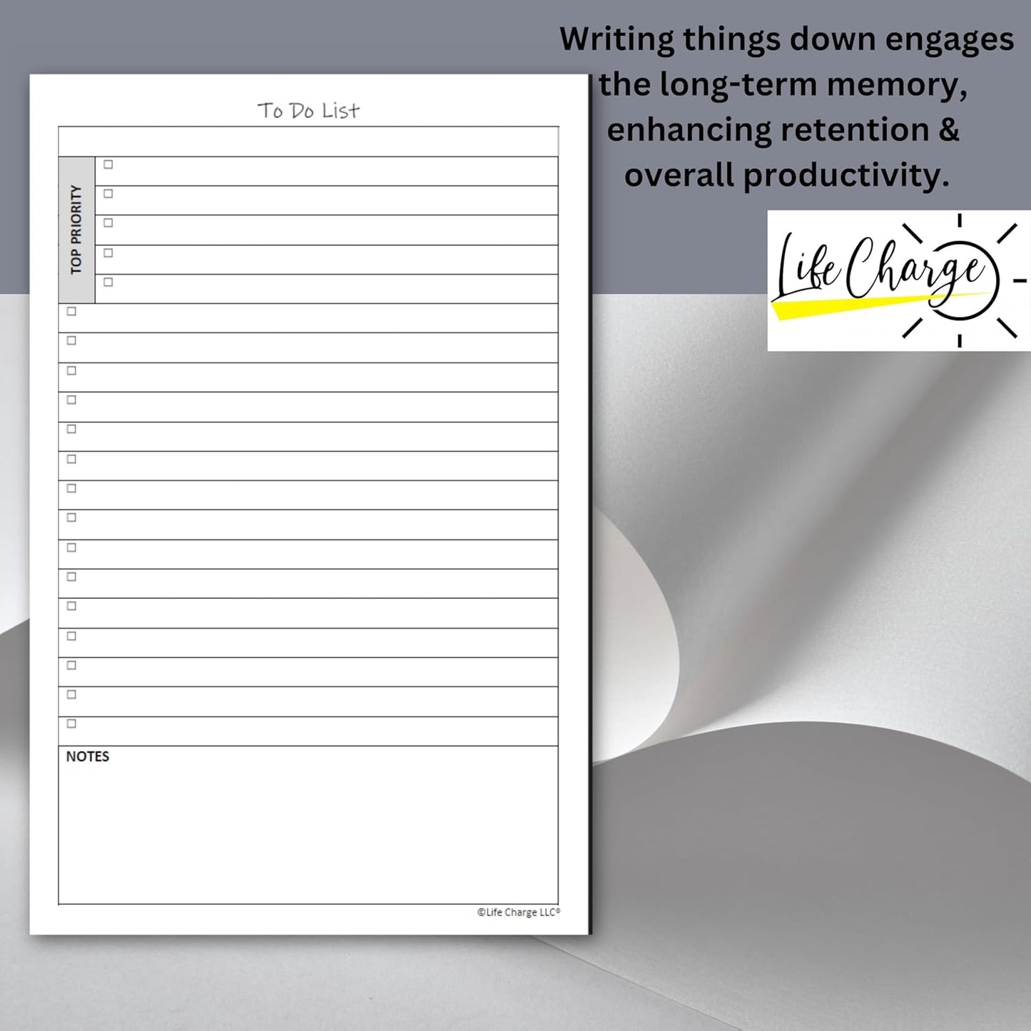 TO DO List Notepads (2 Pack, 50 Pages Each) Planner Pads. ToDo Checklist w/Priority & Note Sections. Organize & Track Projects, Clients or Daily Tasks. 5.5 X 8.5, A5 Sheets. Made in the USA.