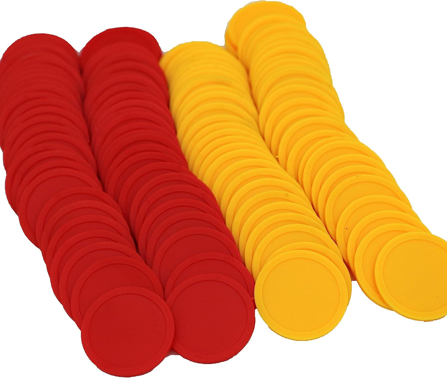 35MM/1.37-inch Box of 120 Counting Coins for Poker Chips and Game Coins (Red+Yellow, 35MM/1.37-inch)