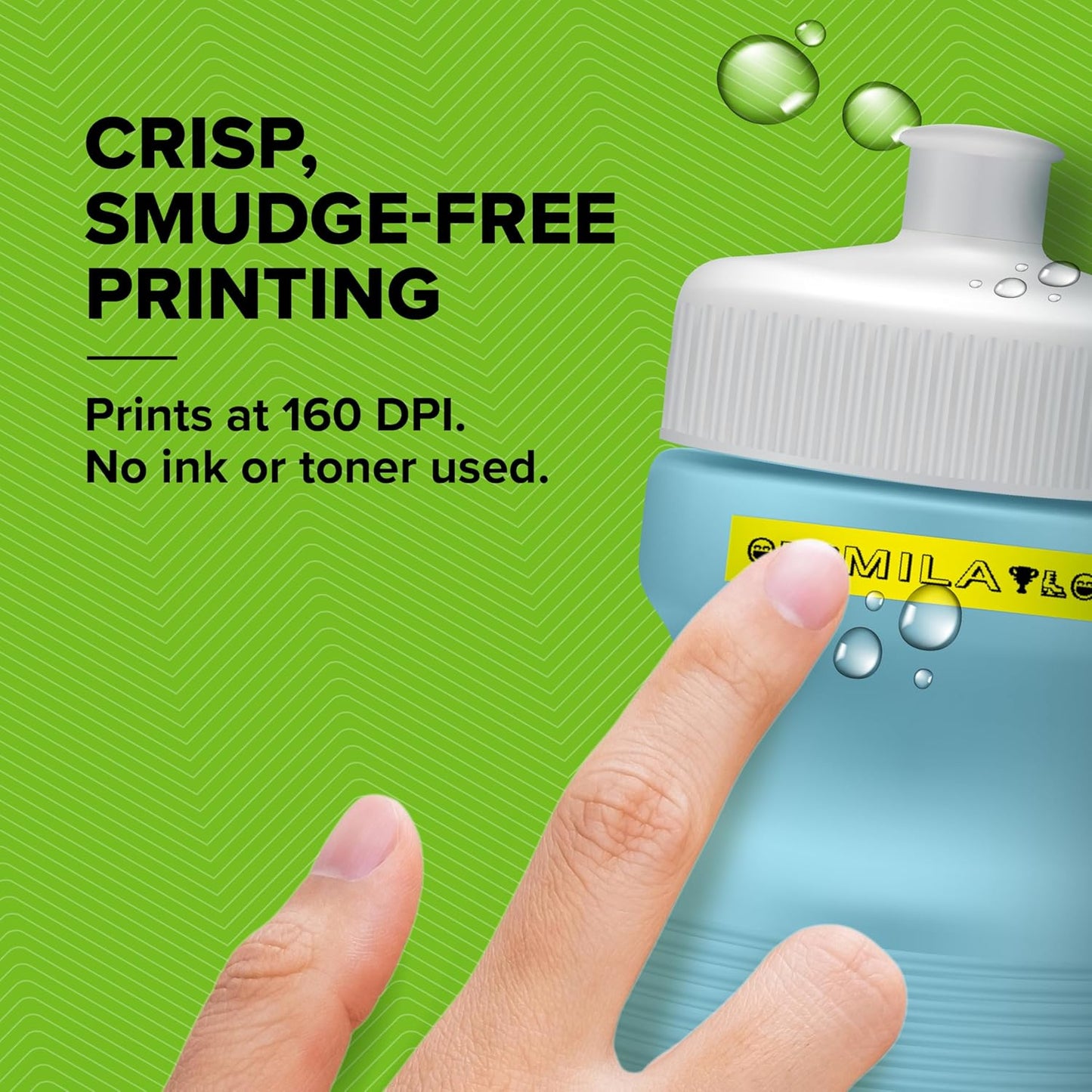 DYMO LetraTag 200B Bluetooth Label Maker | Compact Label Printer | Connects Through Bluetooth Wireless Technology to iOS and Android | Includes 1 White Paper Label Tape | Pistachio Yellow