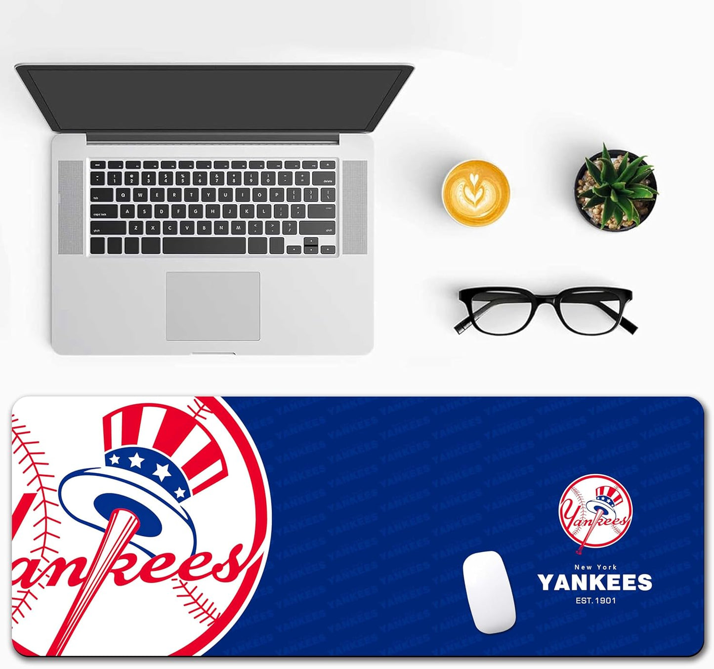 Large Gaming Mouse Pad Desk Mat Cute Desk Decor Mouse Pad, Metallic Luxury Large Gaming Mousepad eyboard Mat Computer Desk Pad for Work Office Home