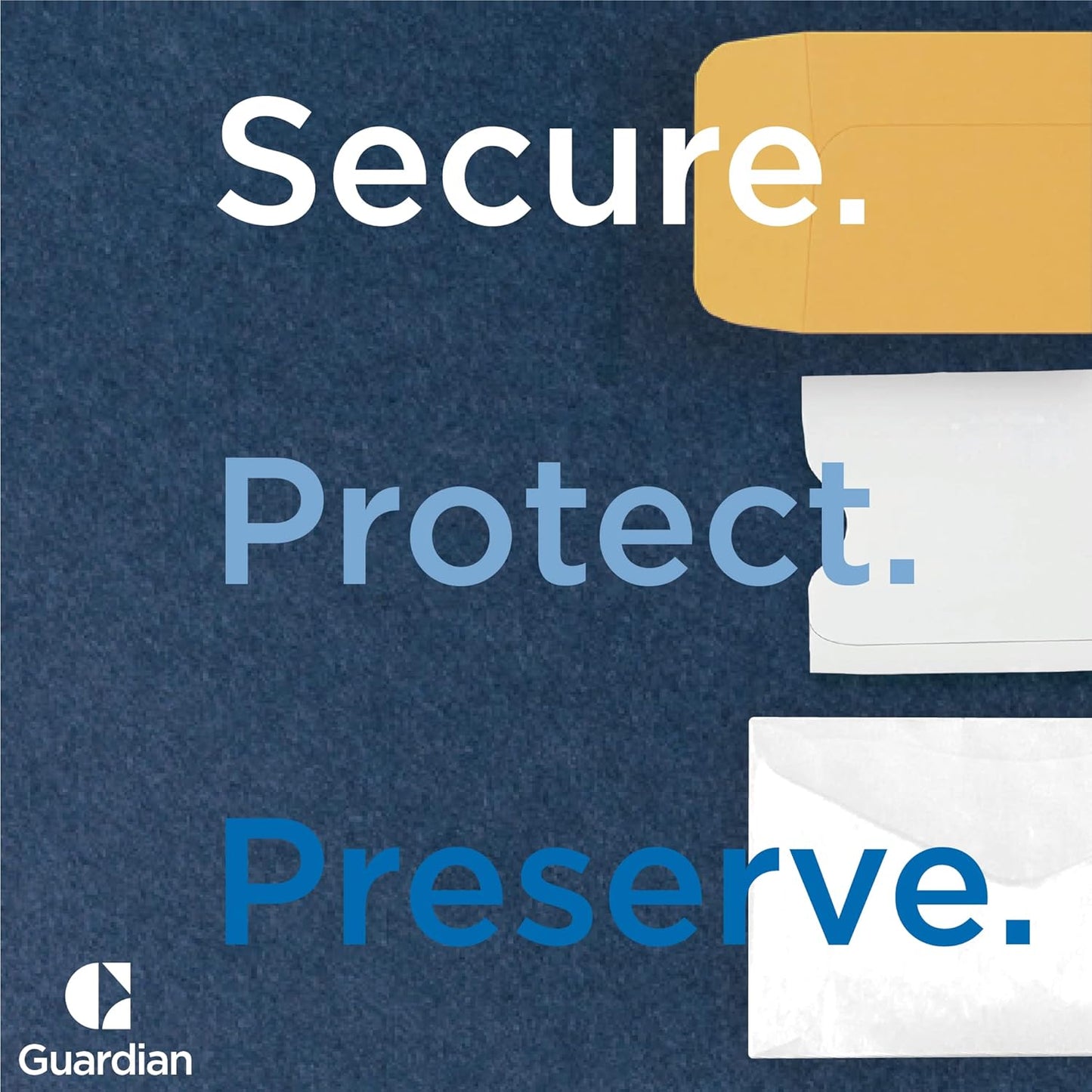 500 Guardian #3 Paper Coin Envelopes - Blank Small Envelopes for Coins, Receipts, Stamps, Small Parts Storage, & More – 2-1/2” x 4-1/4” Cash Envelopes – Gummed Flap Gift Card Holder Envelope