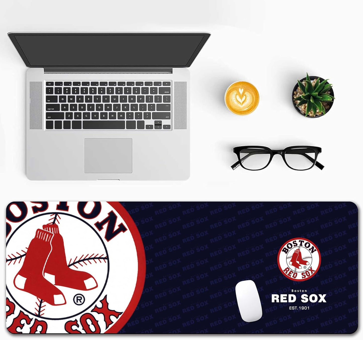 Extended Big Mouse Pad Large,XL Gaming Mouse Pad Desk Pad,31.5x11.8inch Long Computer Keyboard Mouse Mat Mousepad with 3mm Non-Slip Base and Stitched Edge for Home Office Work