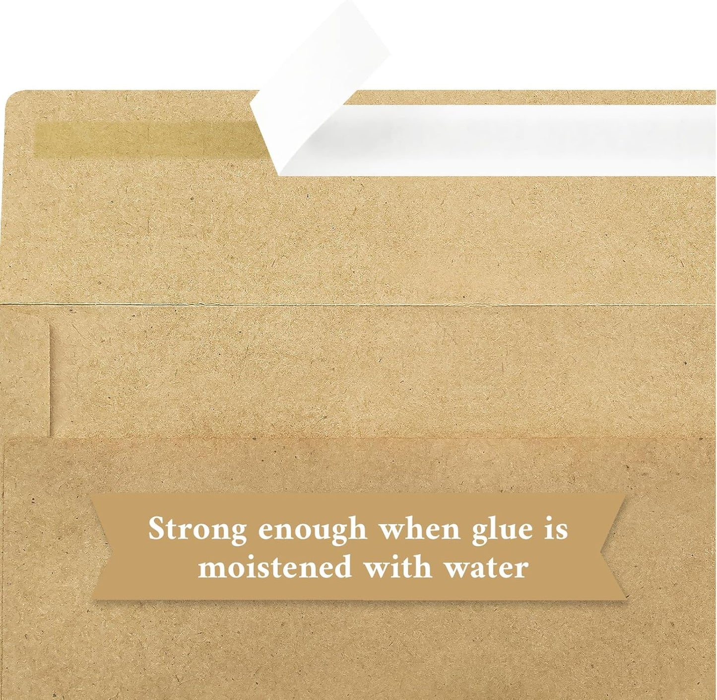 200 Pack #10 Business Envelopes, Brown Kraft Standard Envelopes Self Seal, Letter Size Mailing Envelopes for Checks Letters Invoices Christmas Birthday Graduation Wedding, 4 1/8 x 9 1/2 Inch