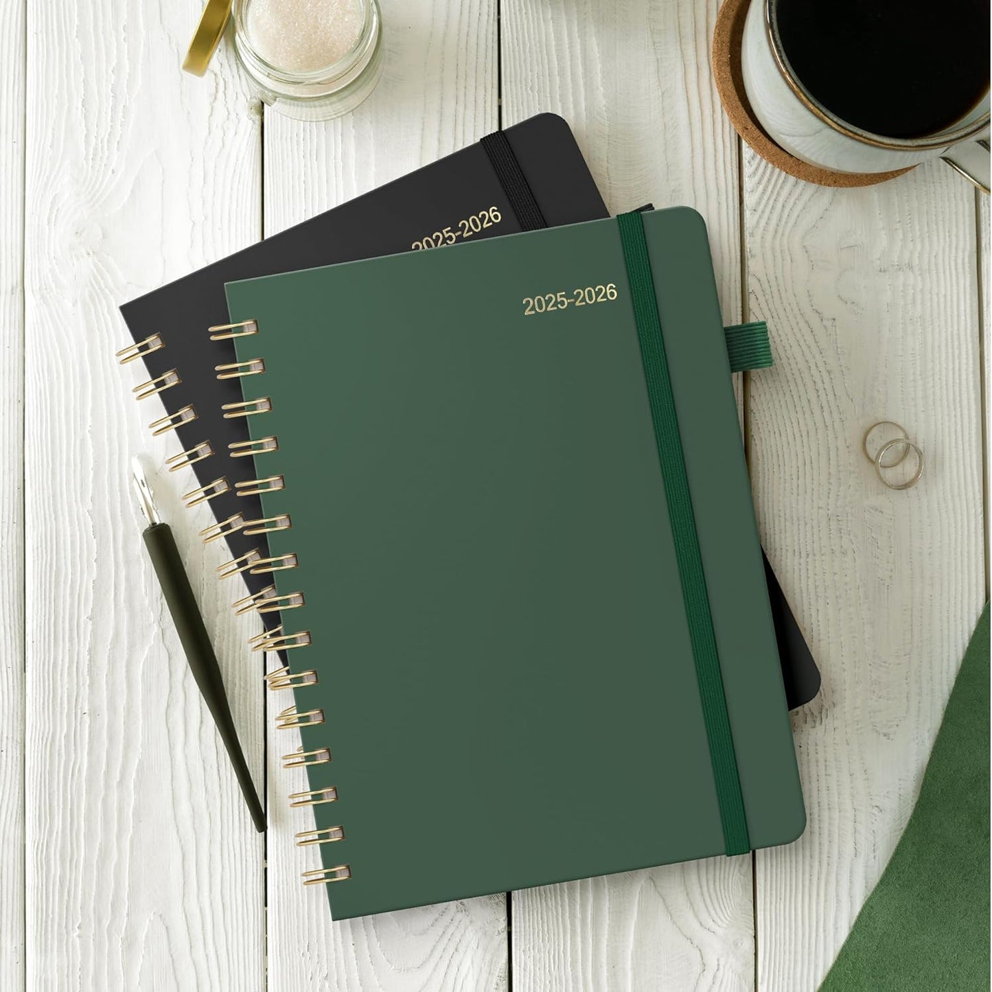 Planner 2025-2026 Weekly and Monthly, July 2025 - June 2026, Hardcover Spiral Bound with Tabs, Inner Pocket, A5 (6.3"x8.5") - Ideal for Teachers, Students & Professionals, Black