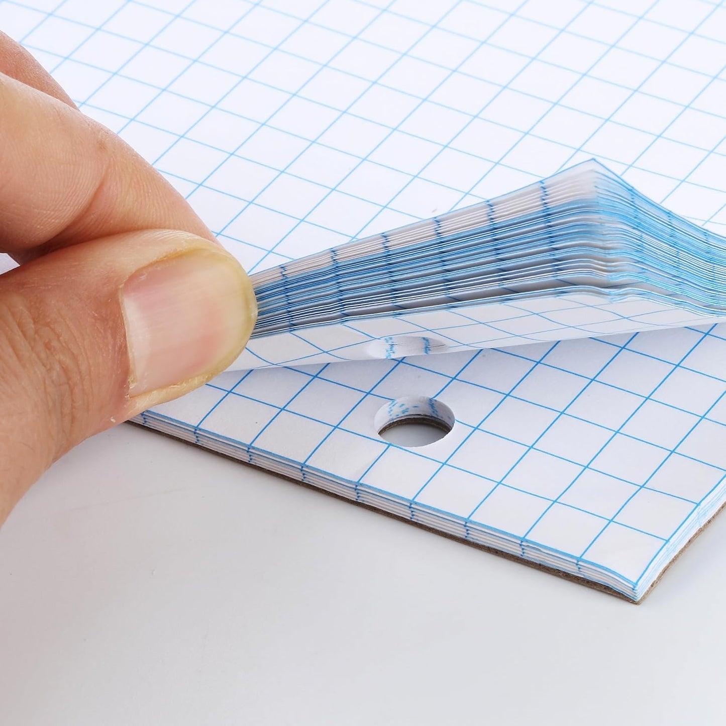 Mr. Pen- Graph Paper, 8.5"x11", 55 Sheets, 4x4 (4 Squares Per Inch), 3-Hole Punched, Math Graph Paper Pad, Computation Pads, Back to School Supplies