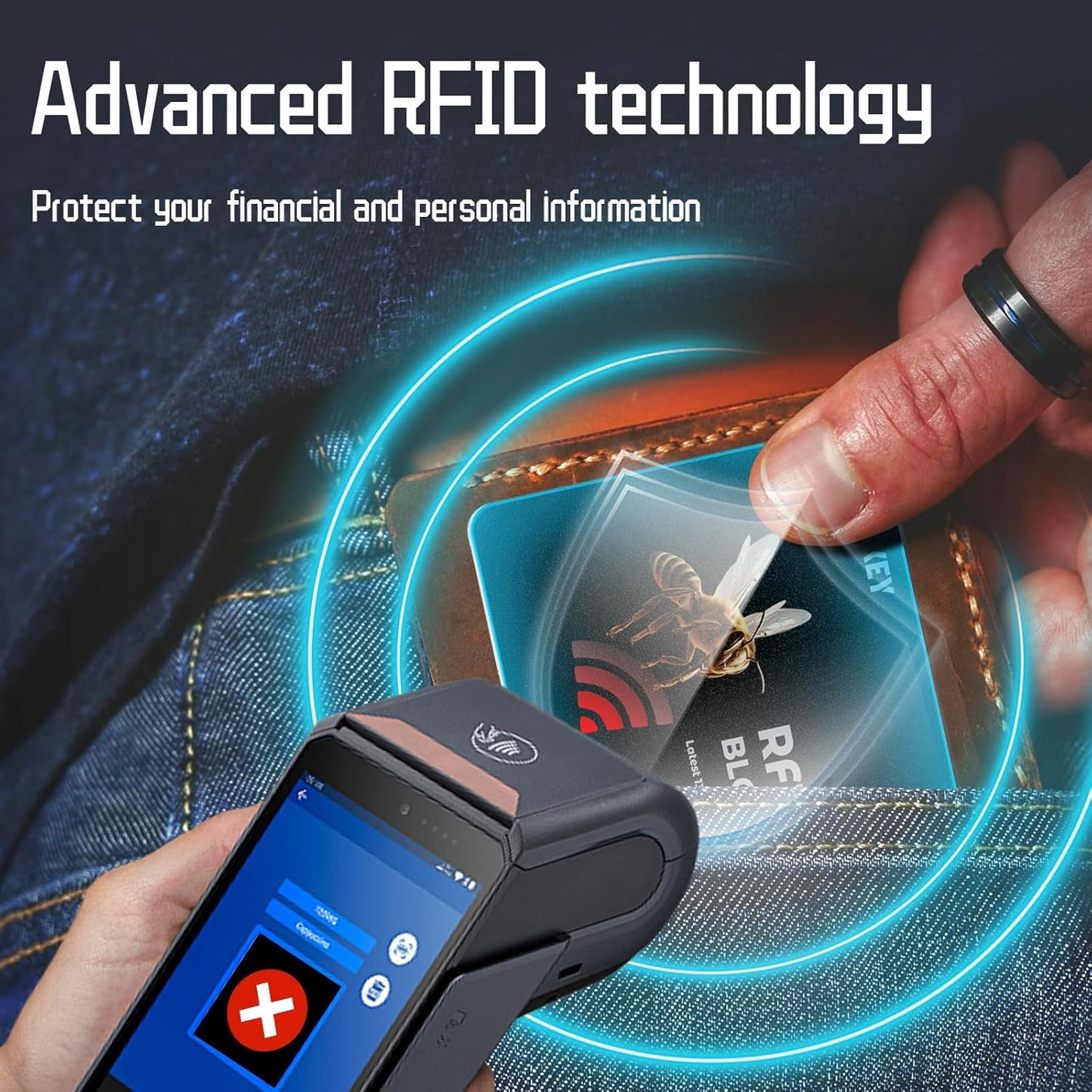 RFID Blocking Cards(8-Pack)–Ultra Thin Credit Card Protector for Wallet,Shields ID/Credit Card/Passport from Skimming–Durable Theft Cards