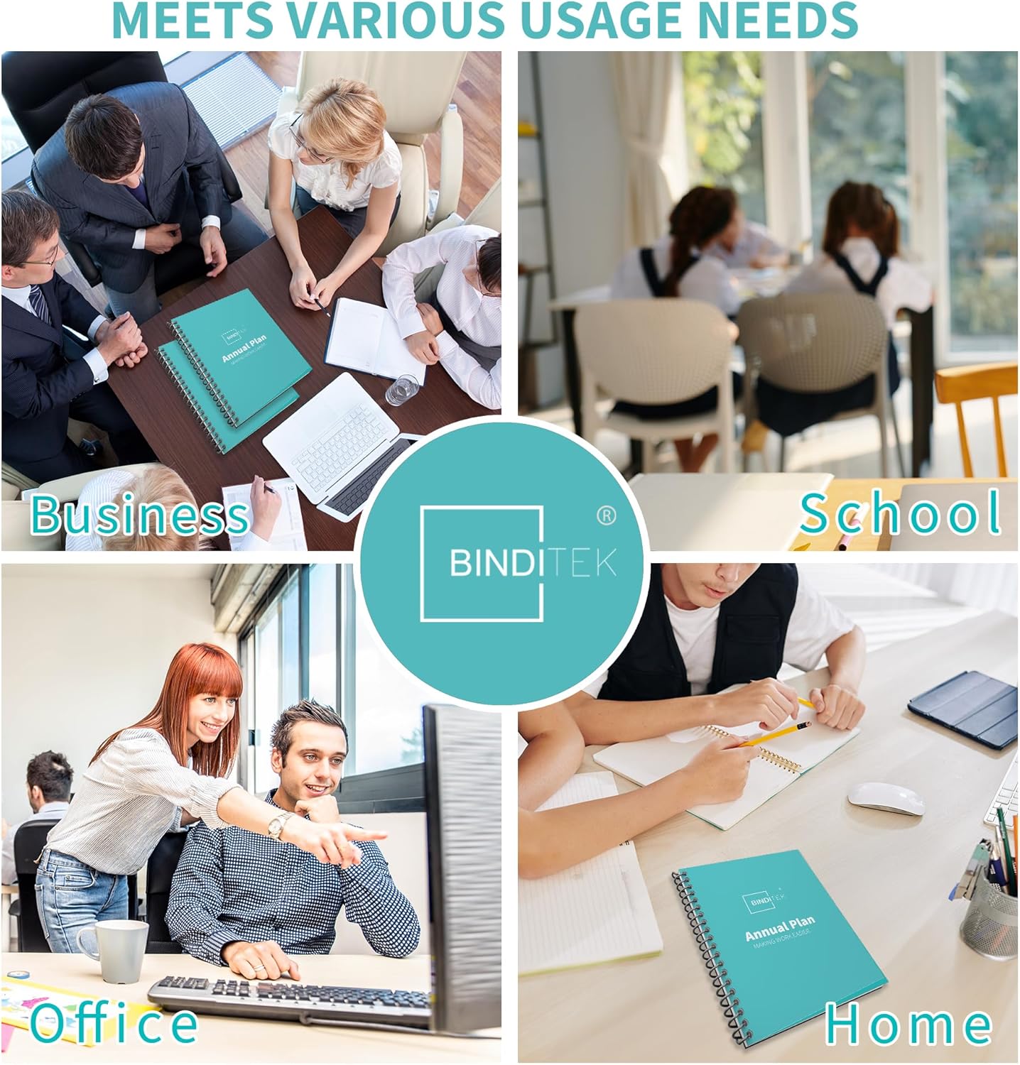 Binditek 100 Pack 8 Mil Ultra Clear Report Covers, Polythylene Terephthalate, 8.5 x 11 Inches, Letter Size, Square Corners, Un-Punched, for Students and Coworkers