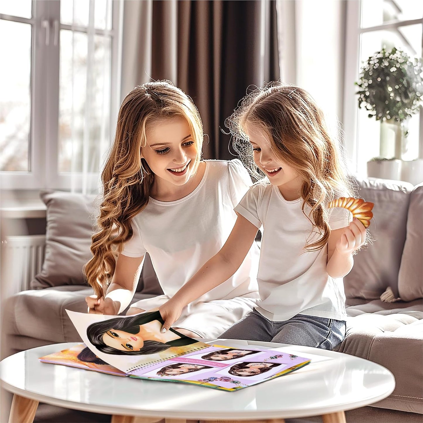 Sticker Stylish Dress up Jewelry. Sticker Activity Book for Kids. Learn Girls Fashion Design with Stickers and Guides for Kids 5 and up with 250+ Reusable Stickers. Gift for Girls