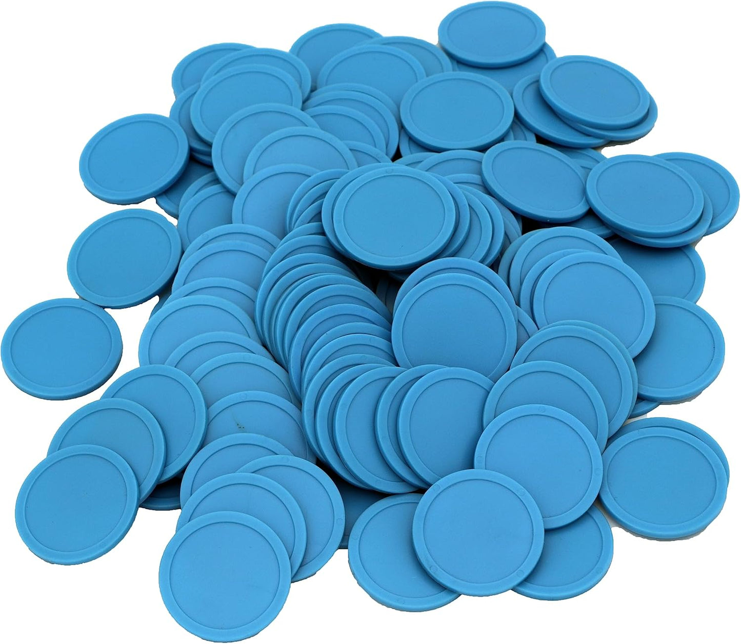 35MM/1.37-inch Box of 120 Counting Coins for Poker Chips and Game Coins (DeepskyBlue, 35MM/1.37-inch)