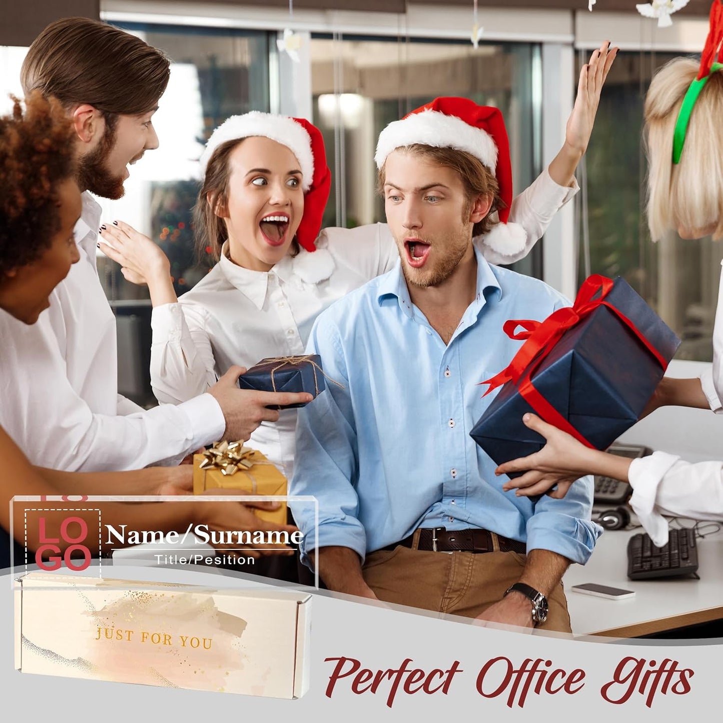 Custom Name Plate for Desk | Personalized Logo Desk Name Plate | Personalized Boss Employee Teacher Appreciation Gifts | Acrylic Name Plate Office Desk Accessories