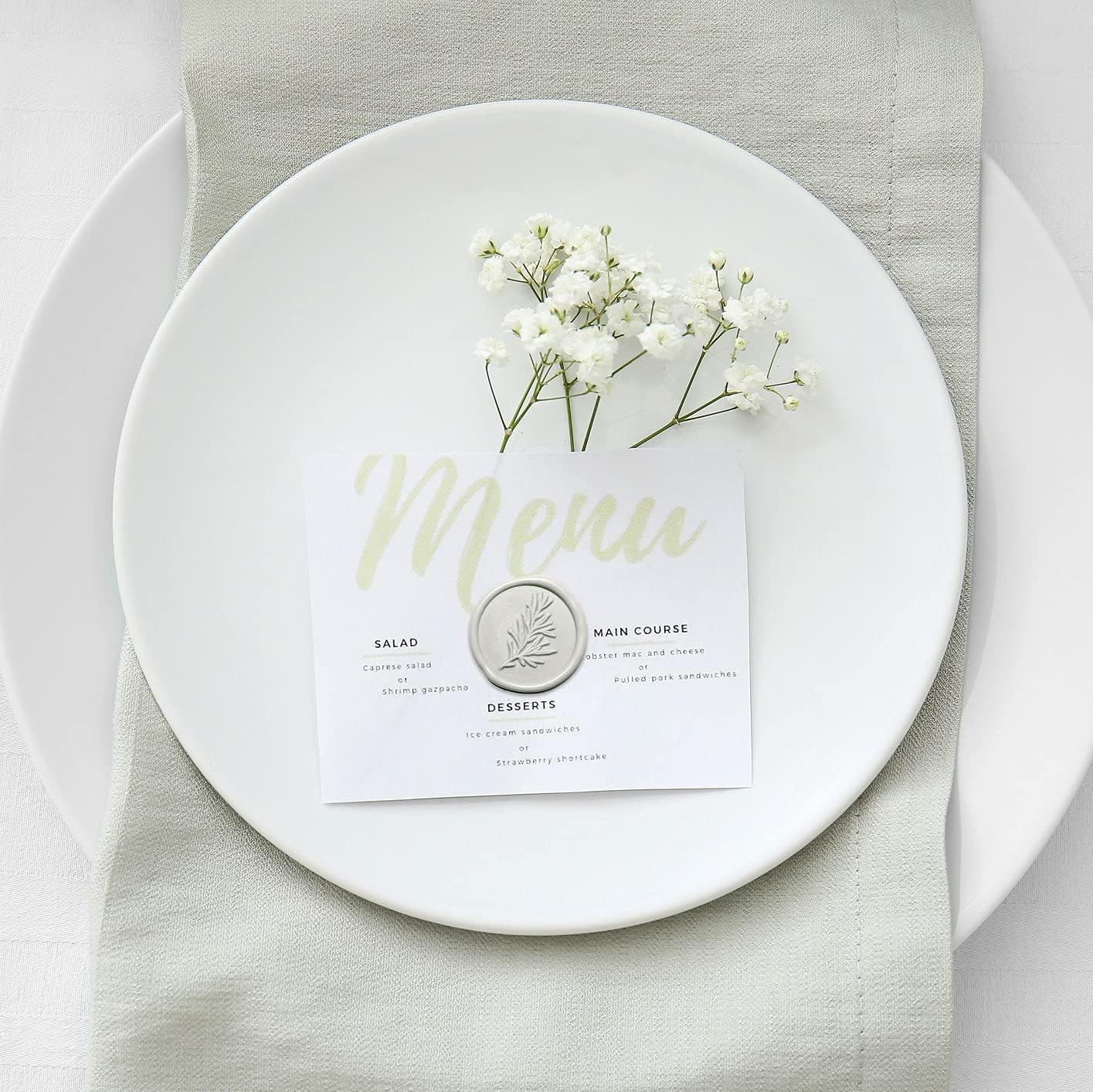 UNIQOOO Neutral Linen Warm Grey Sealing Wax Sticks for Wax Seal Stamp - Perfect for Wedding Invitations, Cards Envelopes, Snail Mails, Wine Packages, Christmas Gift Ideas, Pack of 8