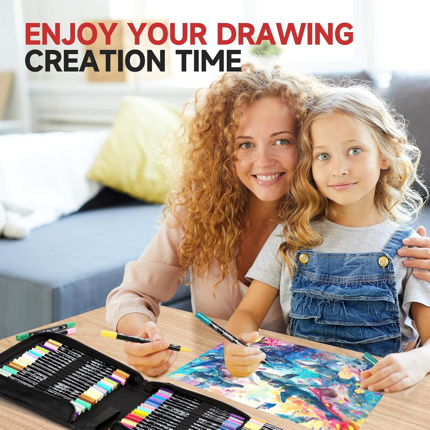 Acrylic Paint Markers,60 Colors Dual Tip Acrylic Paint Pens with Brush and Fine Tips for Rock Painting,Glass,Wood,Ceramic,Canvas,Stone, Vibrant Color Ideal for Artists, Crafters, DIY Projects