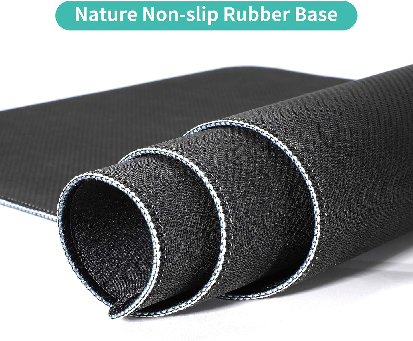 Dynippy Thin Extended Gaming Mouse Pad (31.5 * 11.8 * 0.08 inch) with Stitched Edges Large Mousepad Long XXL Keyboard and Mouse pad Desk Mat for Gaming Office & Home - Black Gold Marble