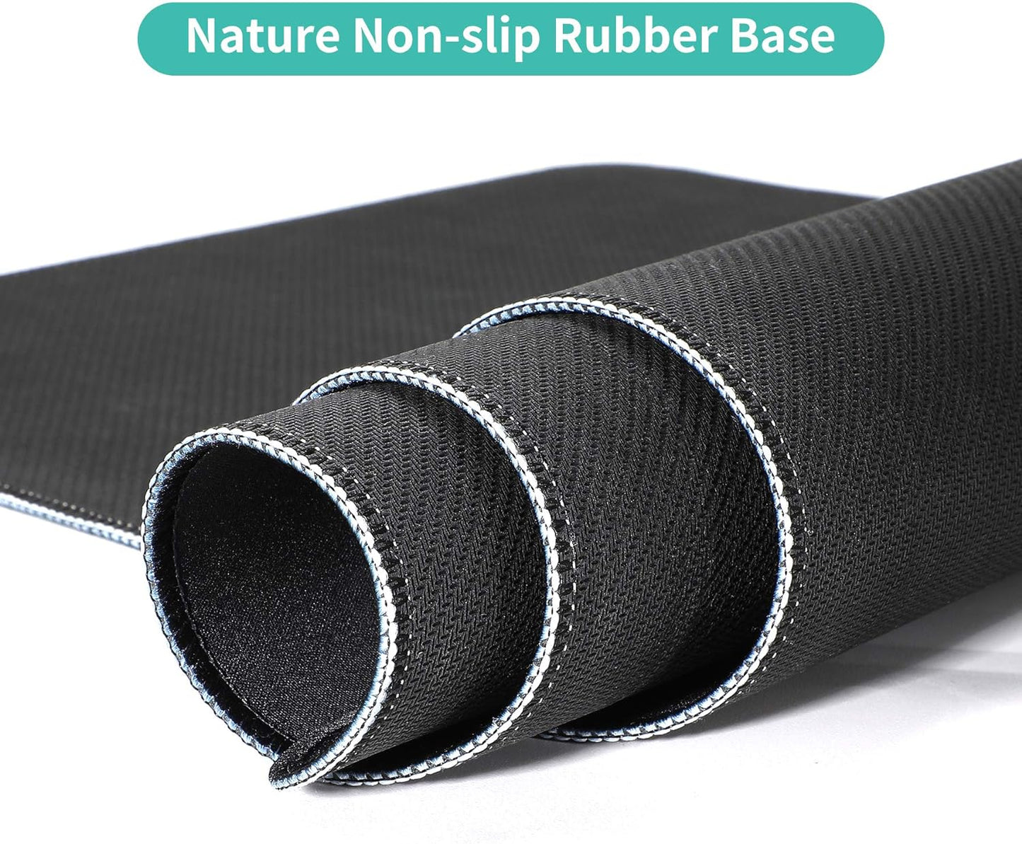 Dynippy Thin Extended Gaming Mouse Pad (31.5 * 11.8 * 0.08 inch) with Stitched Edges Large Mousepad Long XXL Keyboard and Mouse pad Desk Mat for Gaming Office & Home - Spiral Galaxy