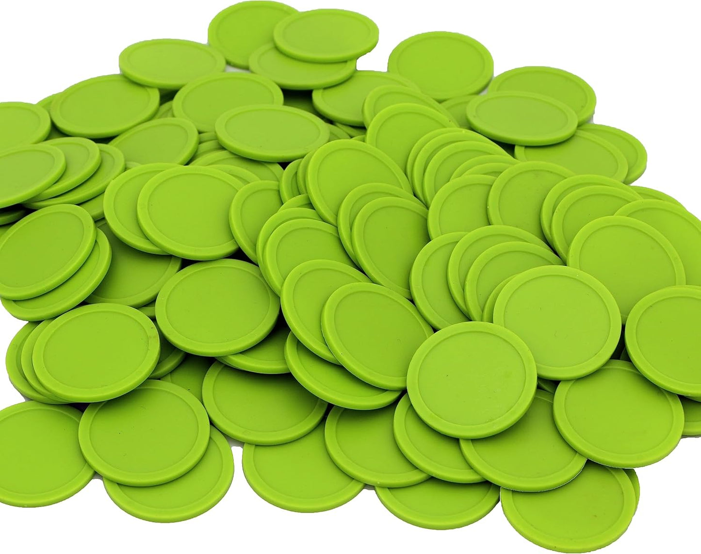 35MM/1.37-inch Box of 120 Counting Coins for Poker Chips and Game Coins (LawnGreen, 35MM/1.37-inch)