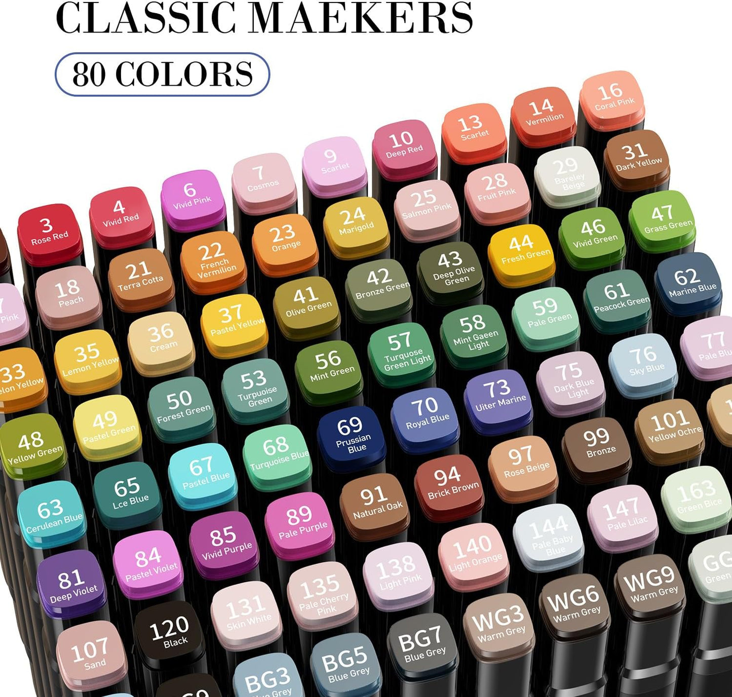 Alcohol Markers, 60 Colors Dual Tip Permanent Art Markers for Drawing,for Kids Adult Coloring, Alcohol, Based Ink Ideal for Book Painting and Card Making