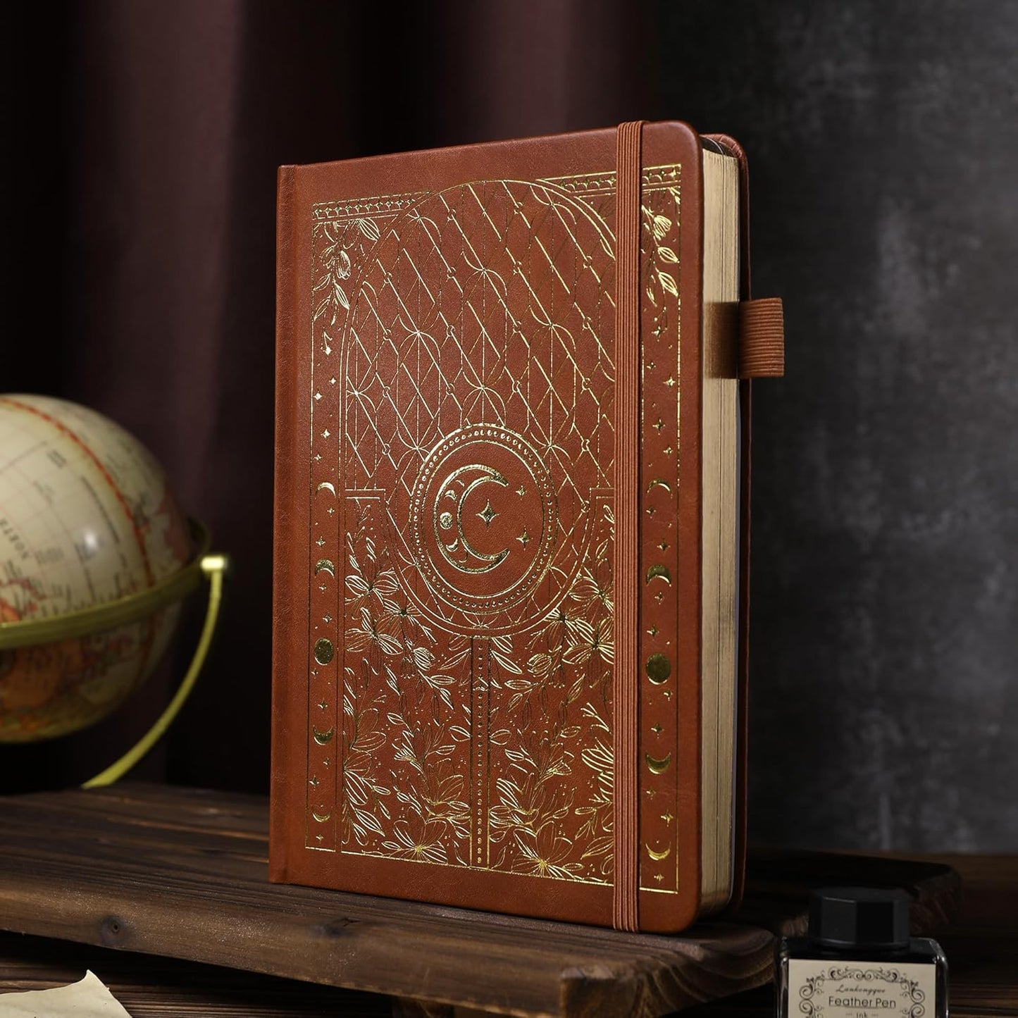 TIEFOSSI Bullet Dotted Journal Notebook, 160gsm 256 Numbered Thick Paper, A5 Hardcover Dotted Grid Diary for Women Men Work Writing, Bullet Dot Journaling, Drawing, 5.8 x 8.3 in