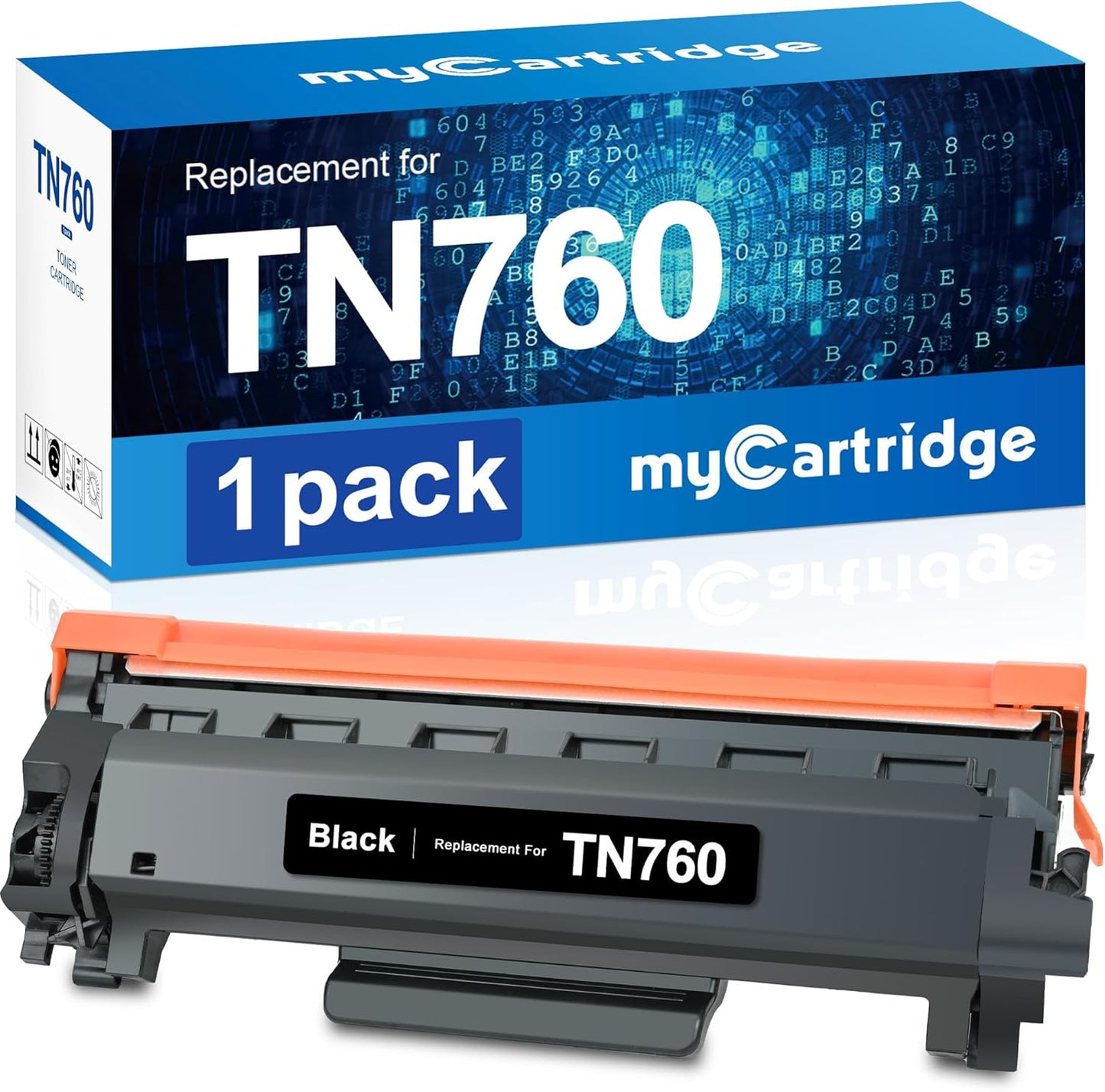 myCartridge Compatible Toner Cartridge Replacement for Brother TN-760 TN760 TN-730 TN730 to use with HL-L2350DW HL-L2370DW HL-L2390DW MFC-L2710DW MFC-L2750DW HL-L2395DW DCP-L2550DW (1-Black)