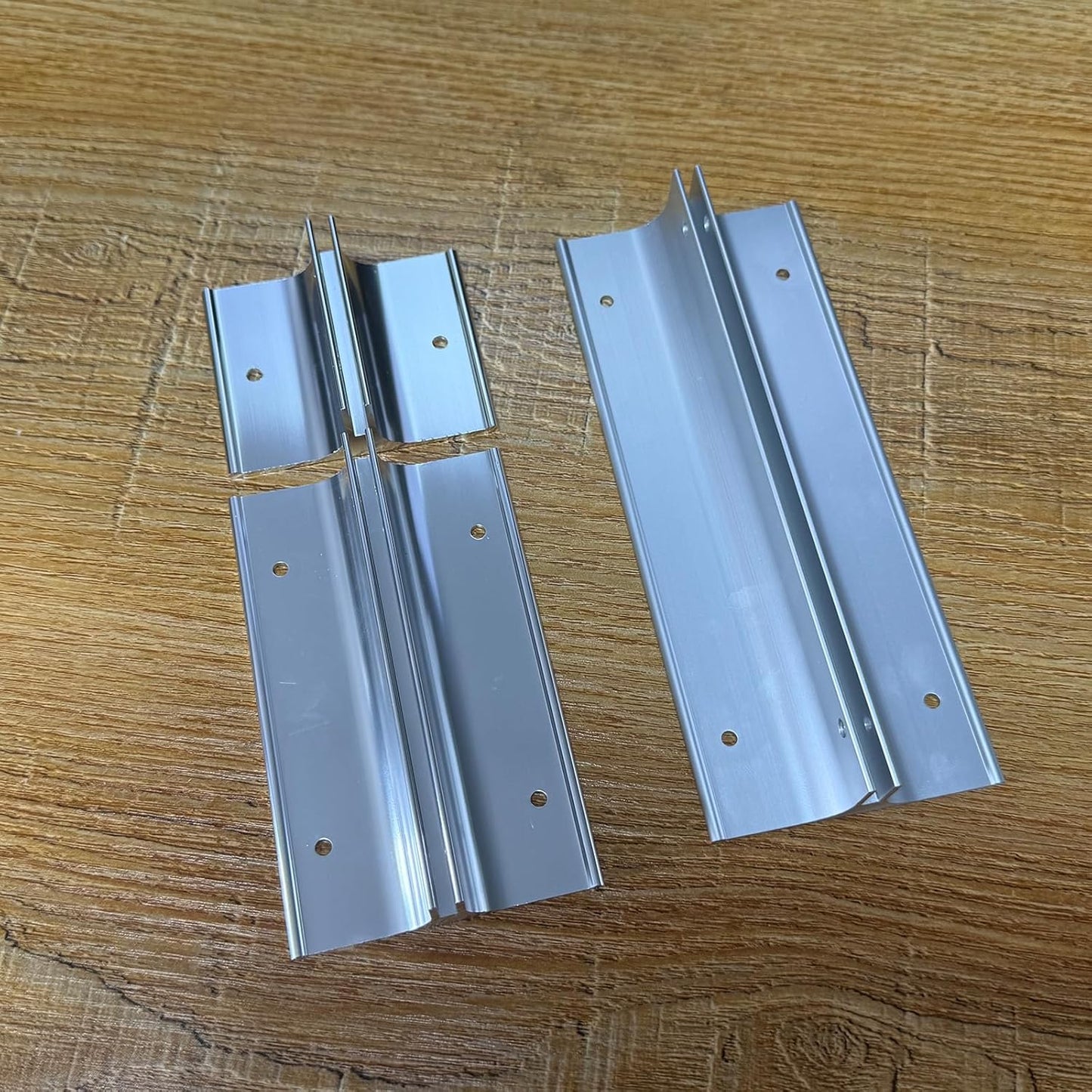 10 Pack 6" Length Aluminum Corridor Sign Holder, 1/8" Substrate, Corridor Mount, Minimalist Design for Versatile Signage